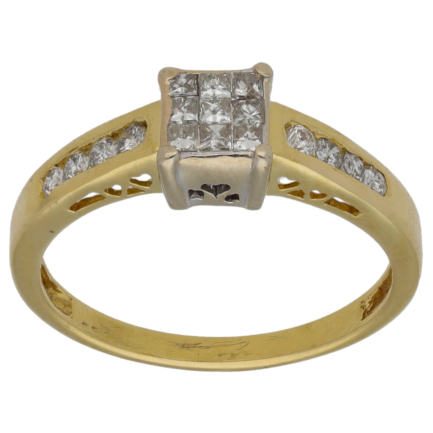 18ct Gold 0.33ct Diamond Dress/Cocktail Ring Size M
