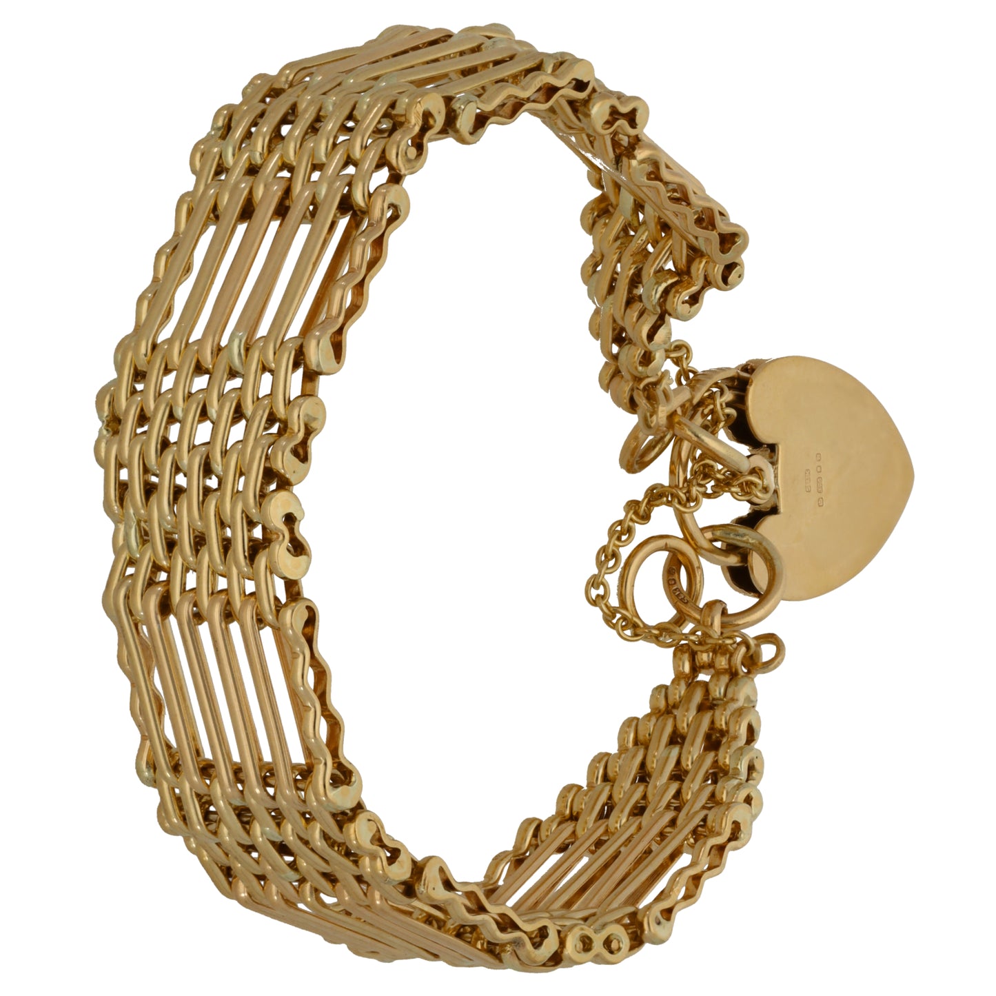 9ct Gold Gate Bracelet