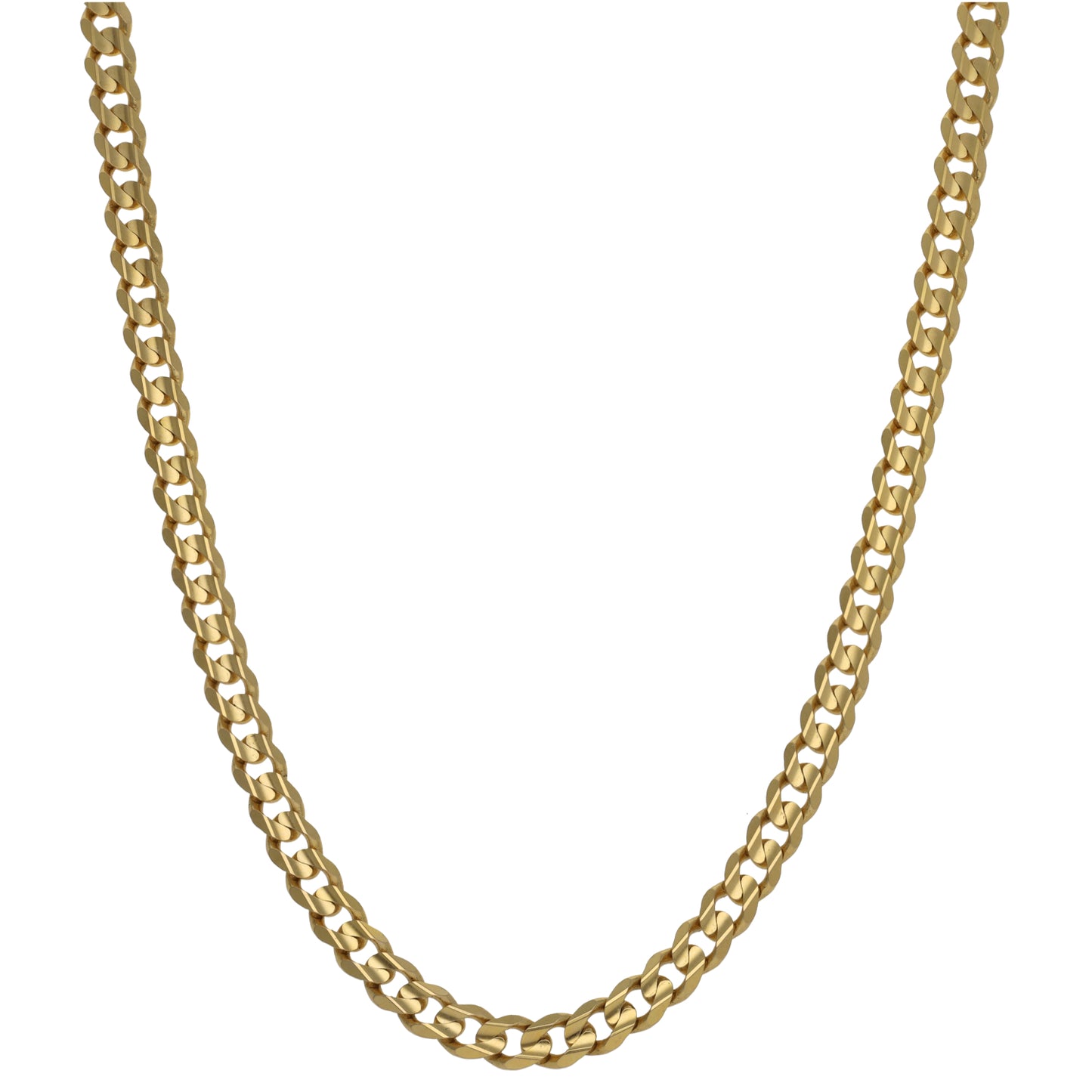9ct Gold Curb Chain 18"