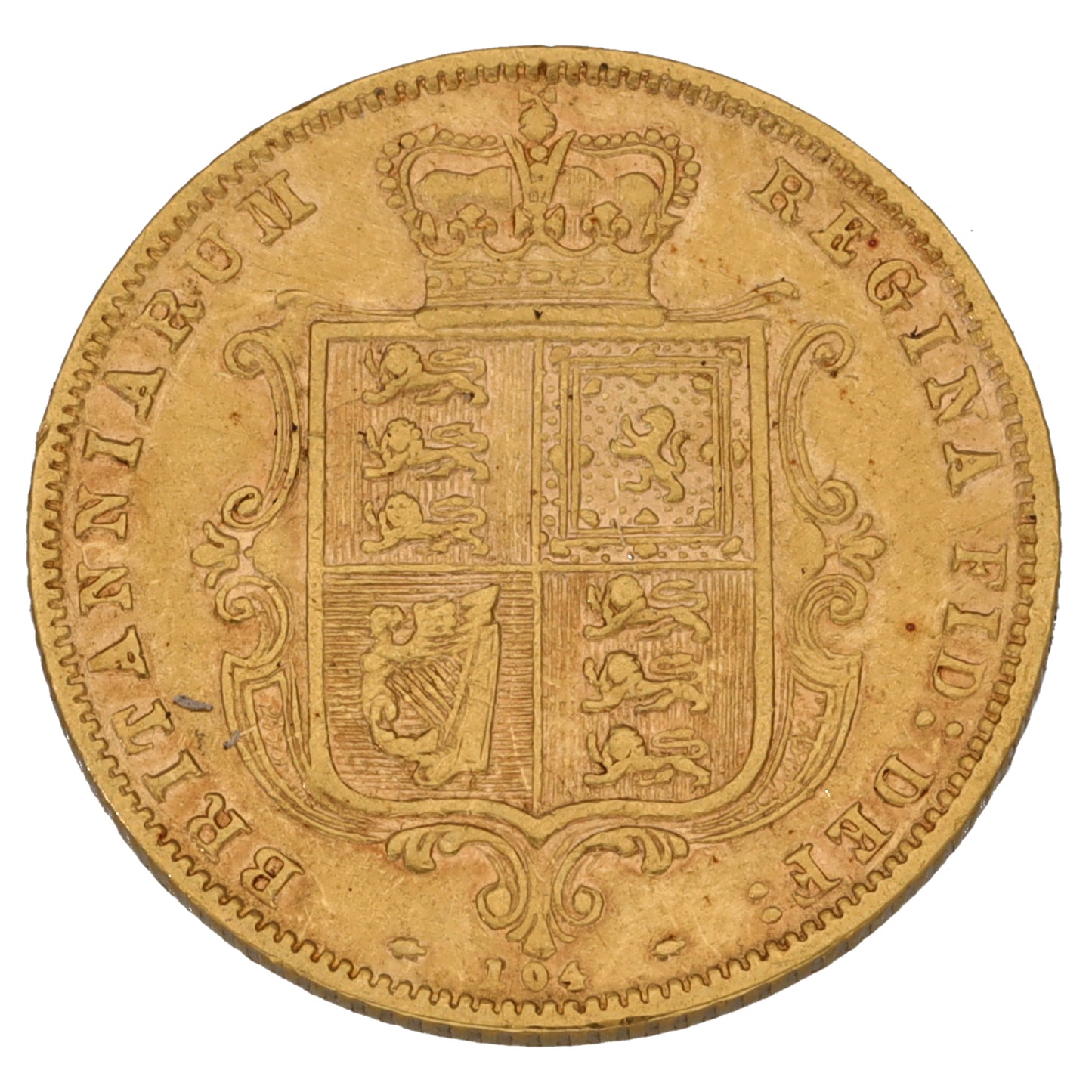 22ct Gold Queen Victoria Half Sovereign Coin 1880