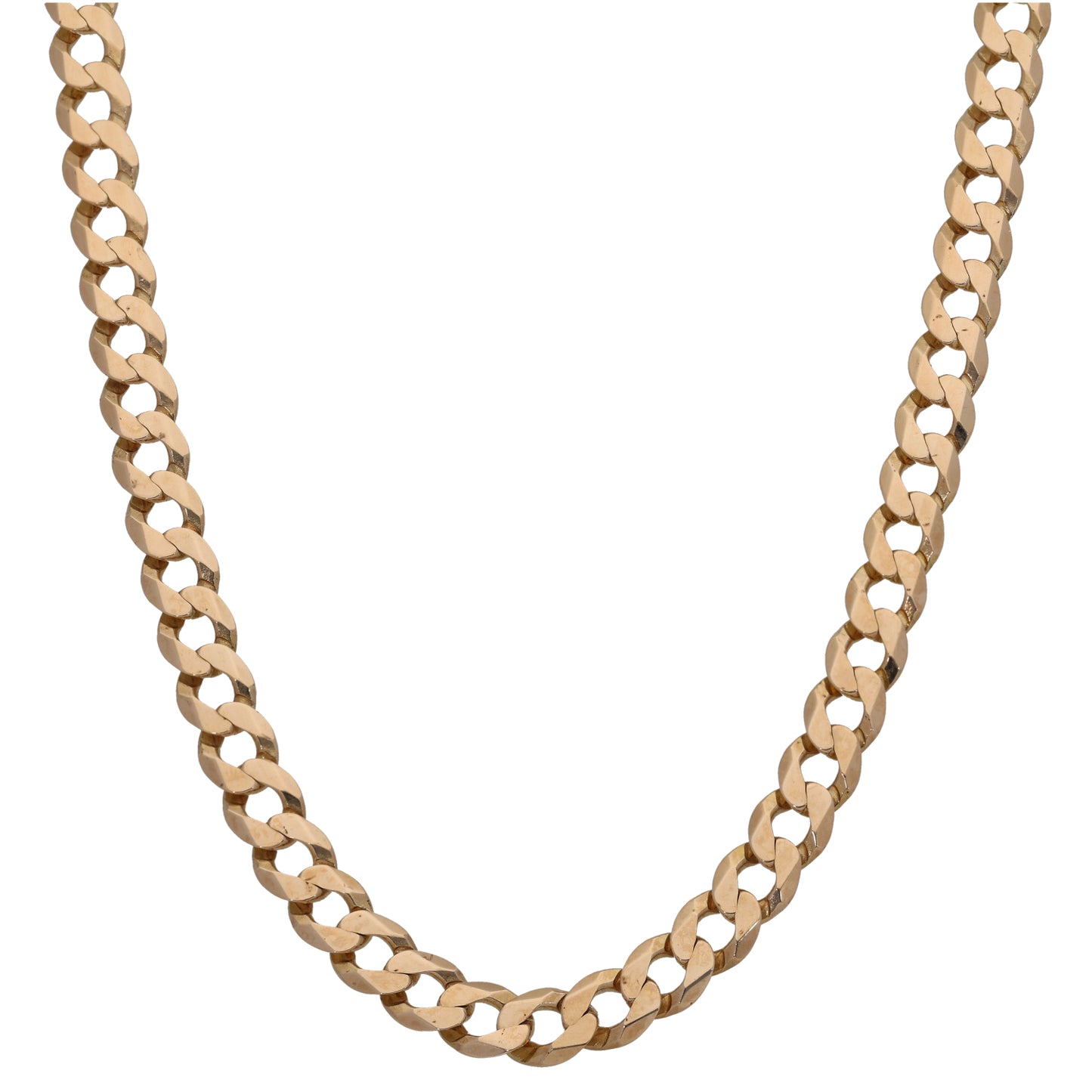 9ct Gold Curb Chain 19"