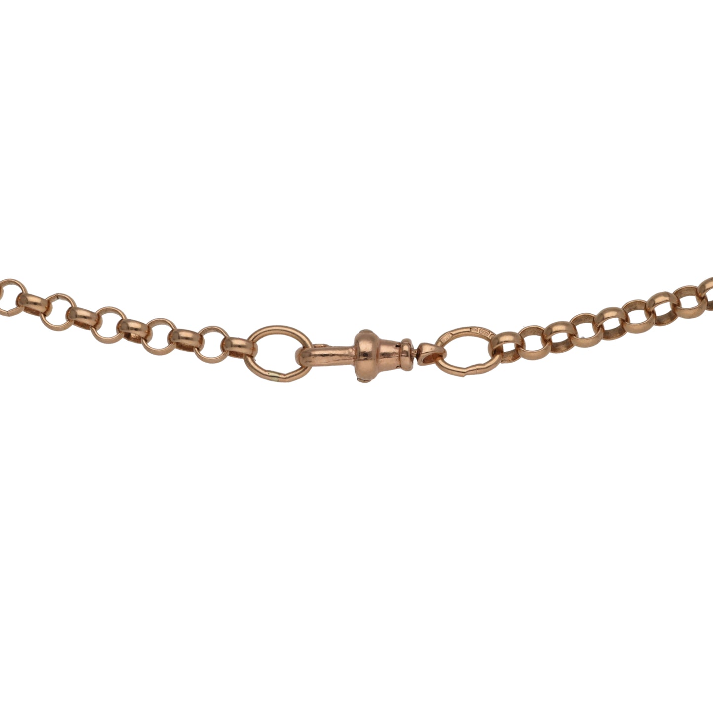 9ct Rose Gold Belcher Chain 14"