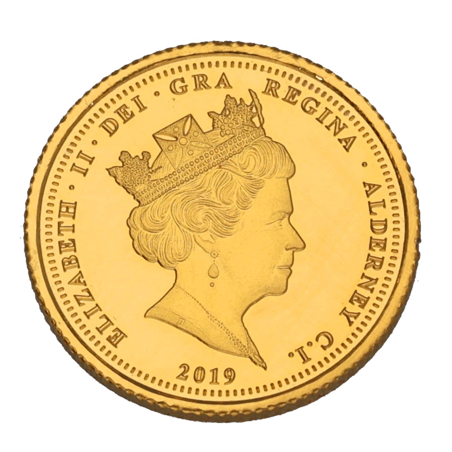 22ct Gold Queen Elizabeth II Quarter Sovereign Coin 2019