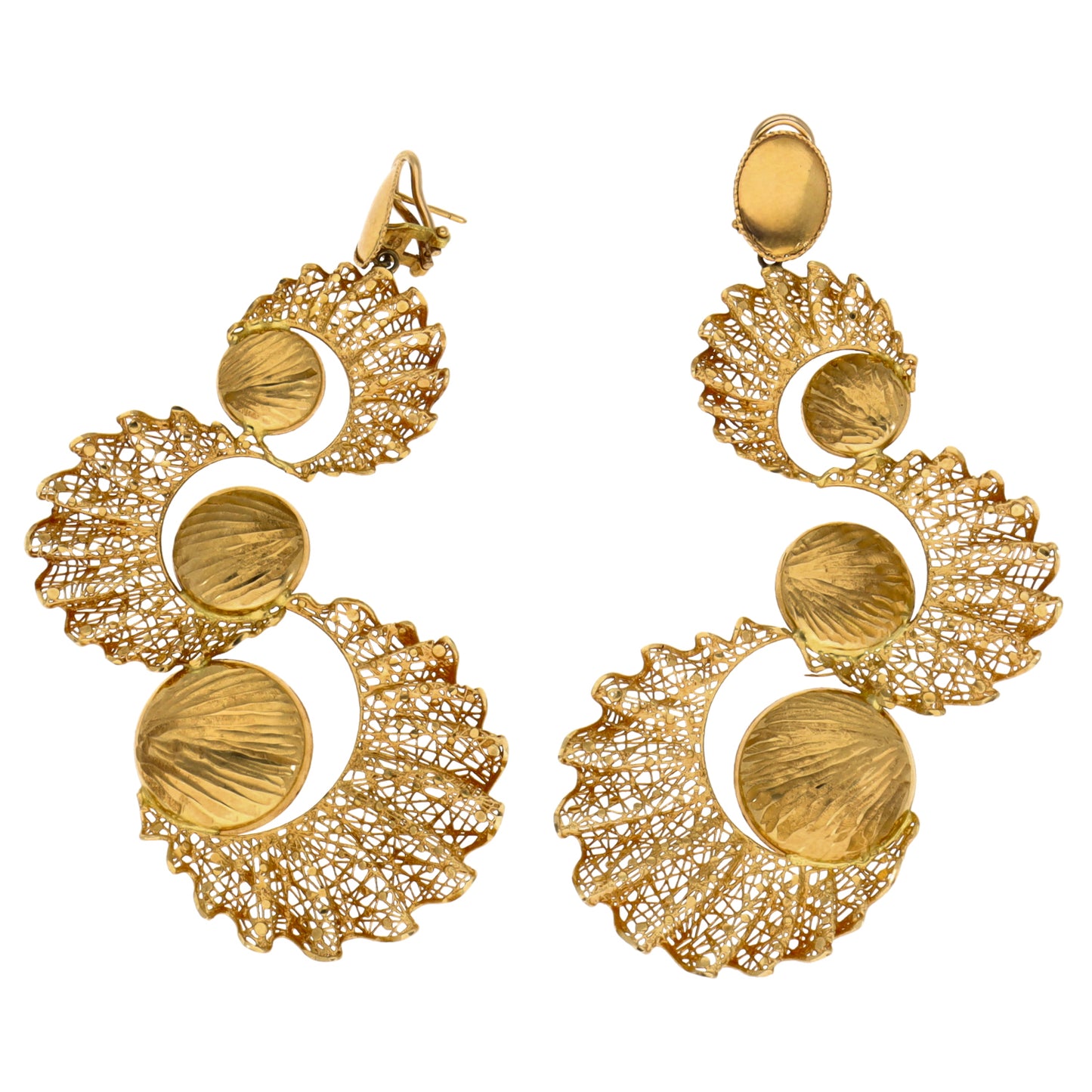 18ct Gold Drop Earrings