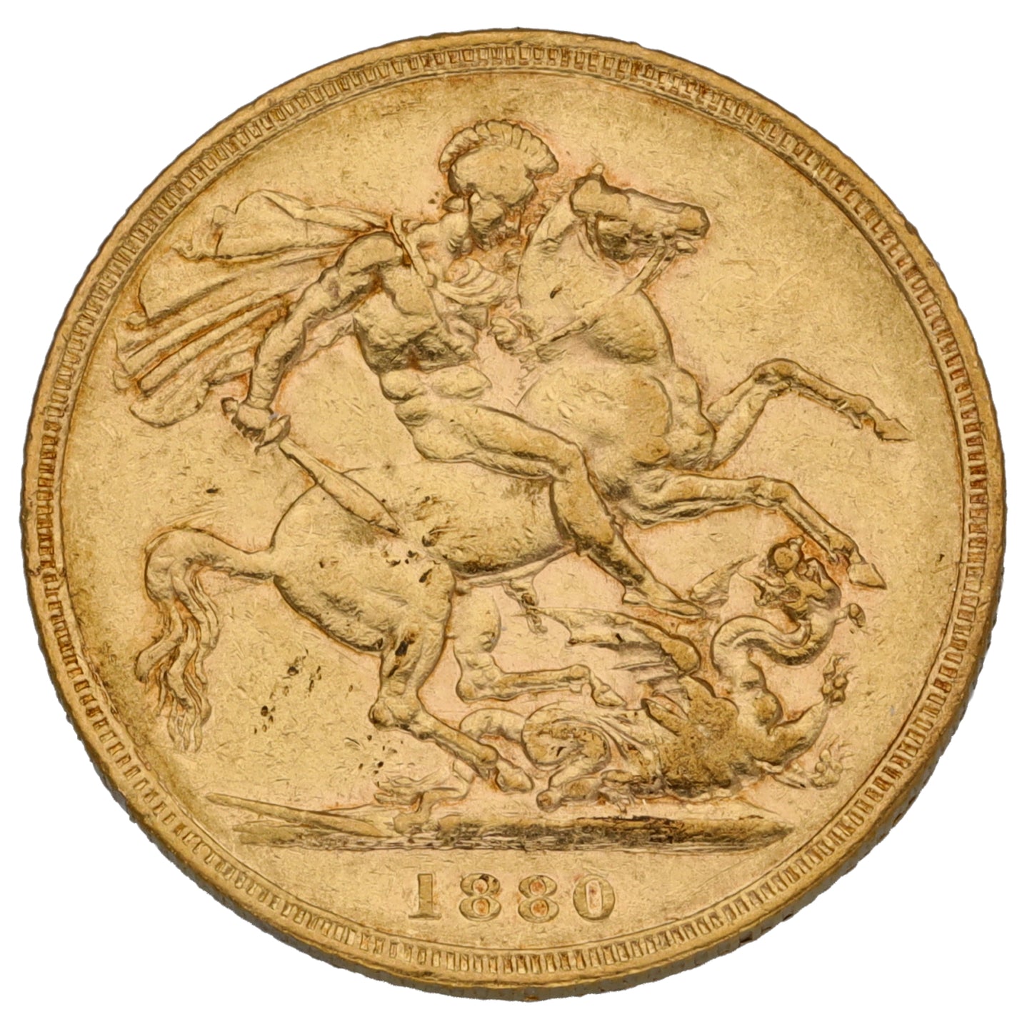 22ct Gold Queen Victoria Full Sovereign Coin 1880
