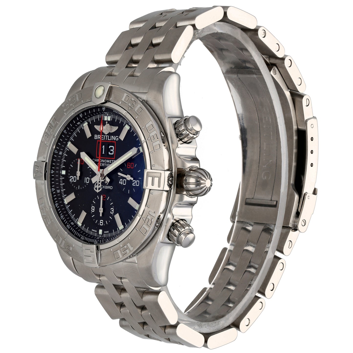 Breitling Blackbird A44360 44mm Stainless Steel Watch
