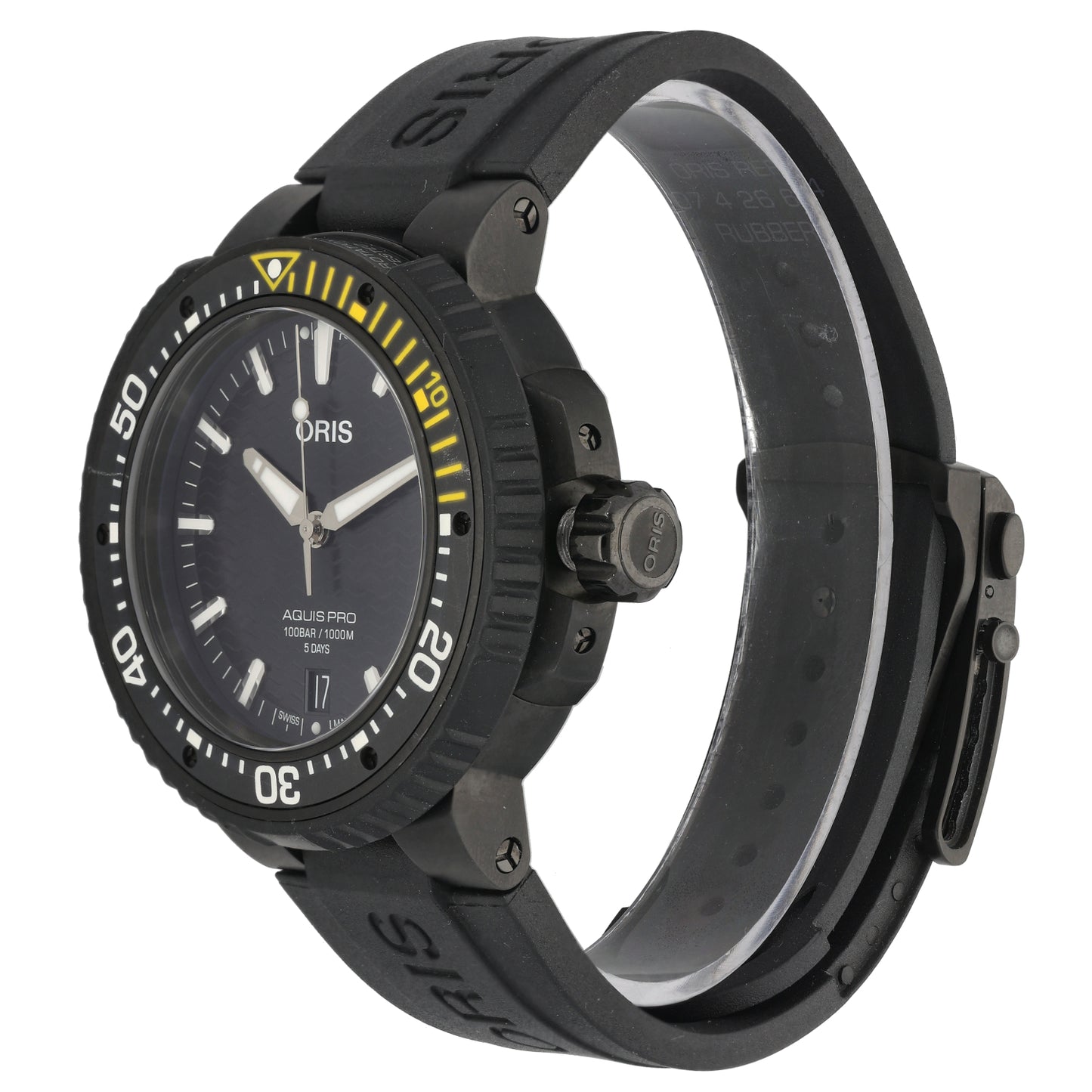 Oris Aquis Pro 7767 49.5mm DLC Titanium Watch