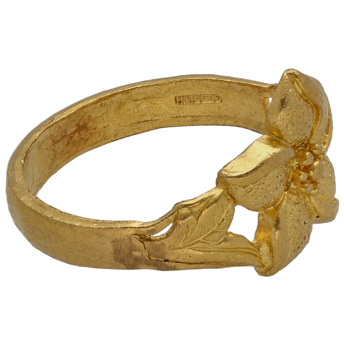 22ct Gold Flower Ring Size L