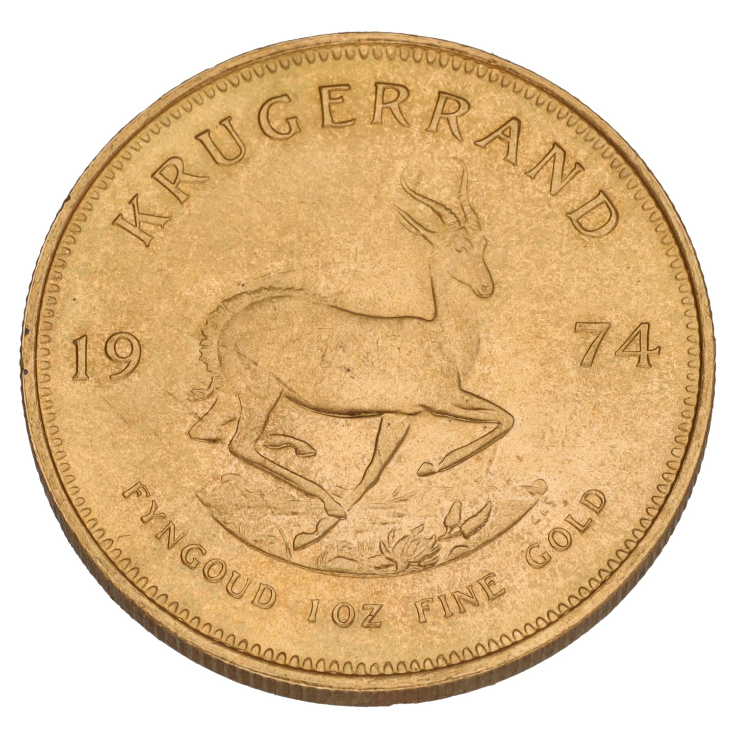 22ct Gold 1 OZ Krugerrand Coin 1974
