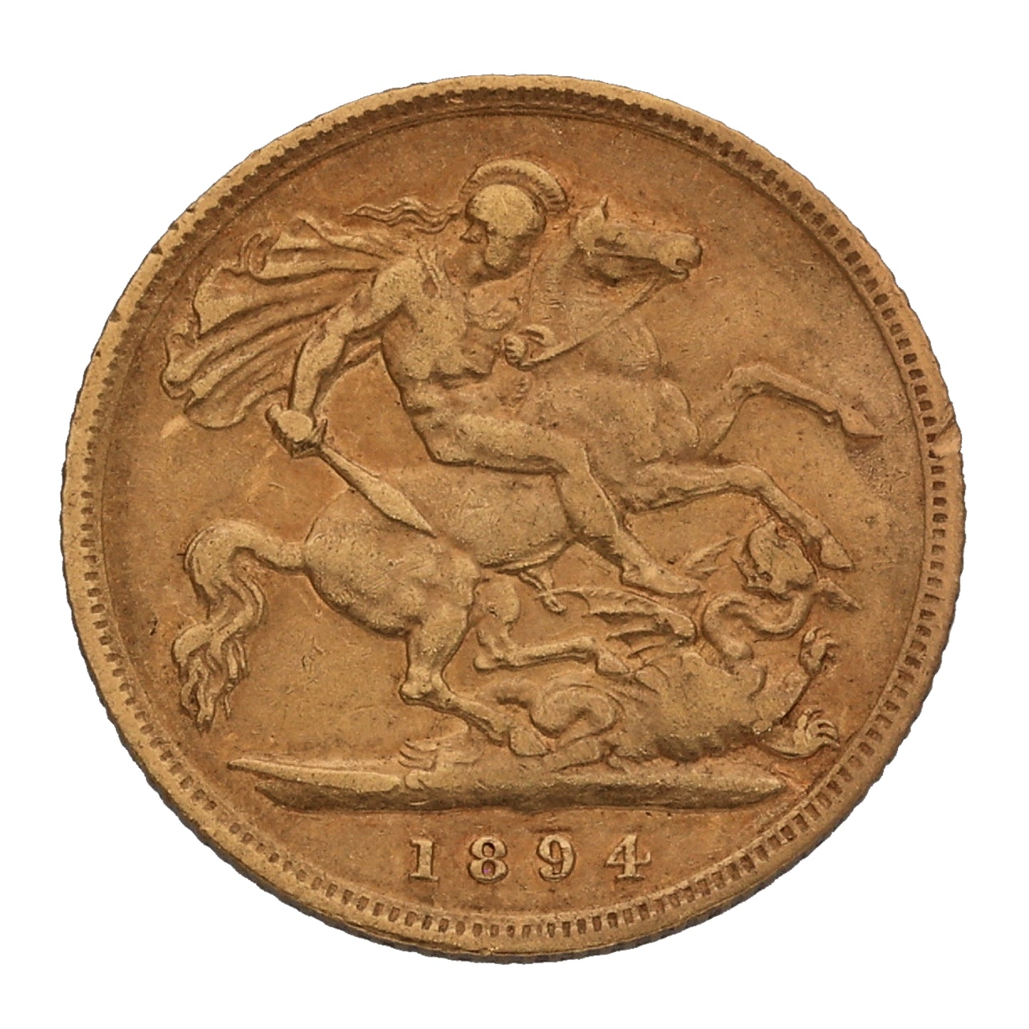 22ct Gold Queen Victoria Half Sovereign Coin 1894