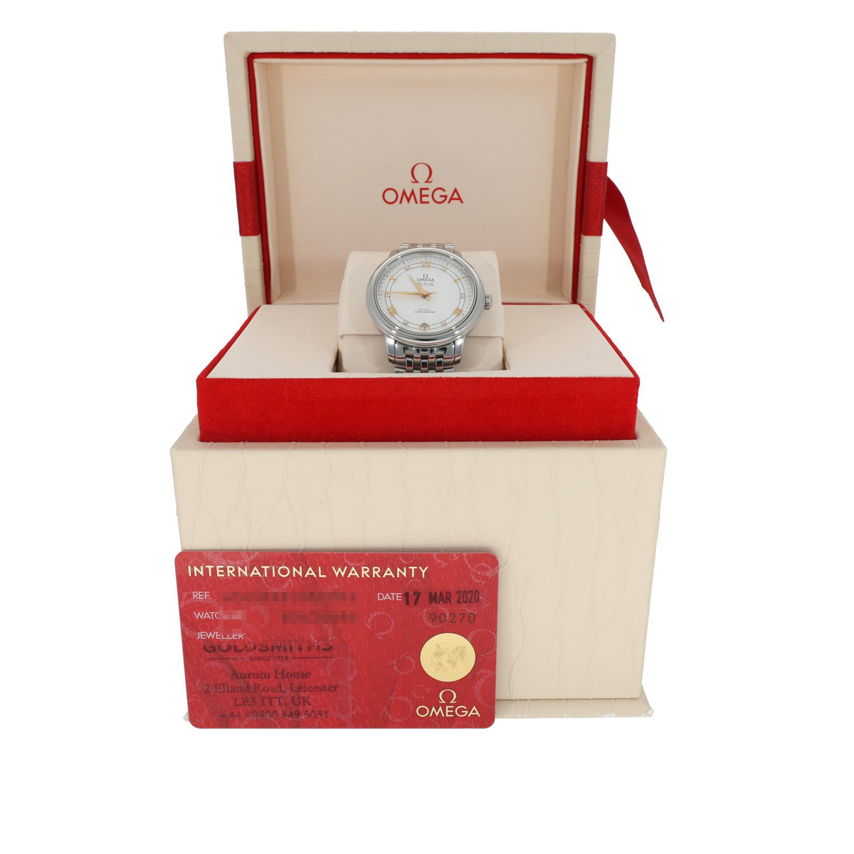 Omega De Ville Prestige 424.10.33.20.52.001 32.7mm Stainless Steel Watch