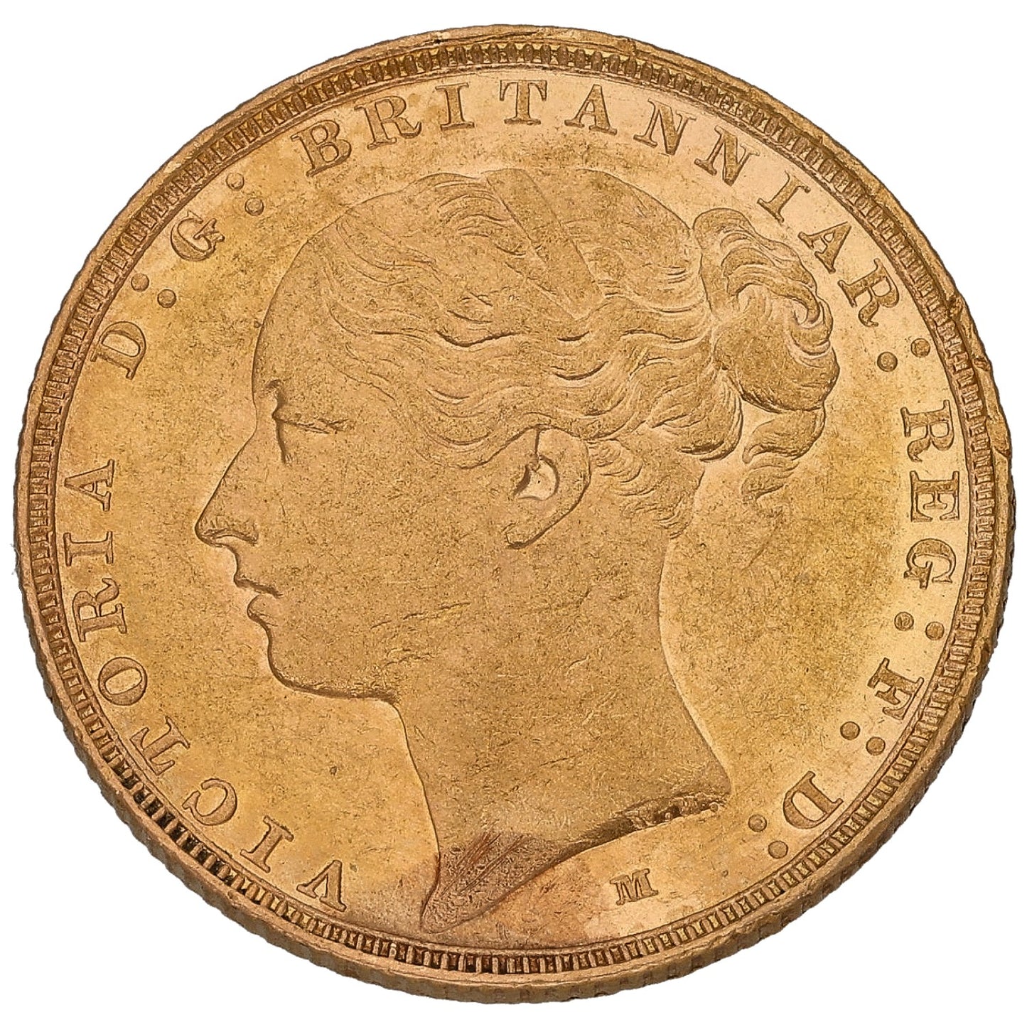 22ct Gold Queen Victoria Full Sovereign Coin 1886