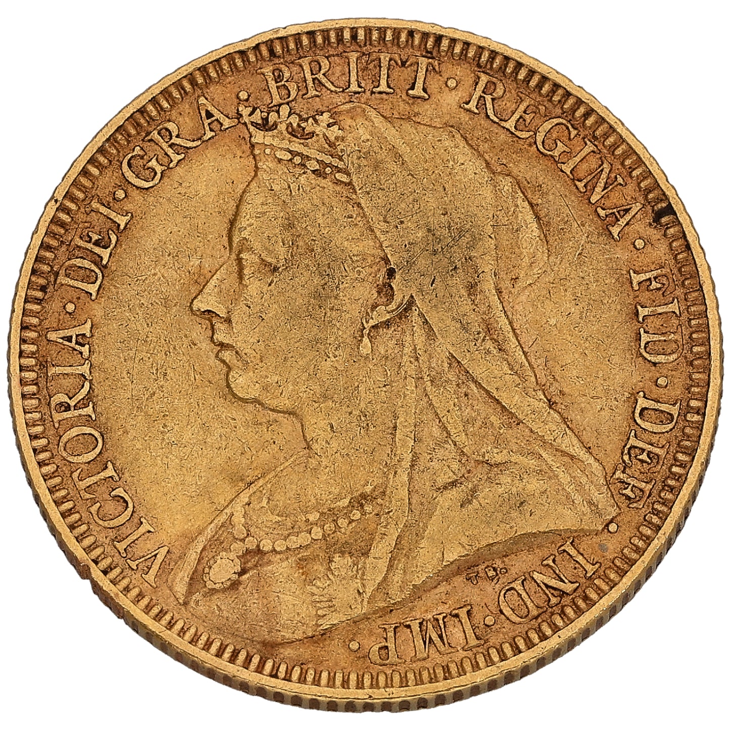 22ct Gold Queen Victoria Full Sovereign Coin 1893