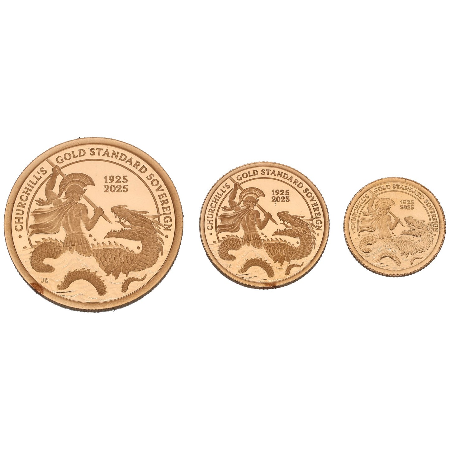 22ct Gold Churchill's Gold Standard Sovereign Coin Set 2025