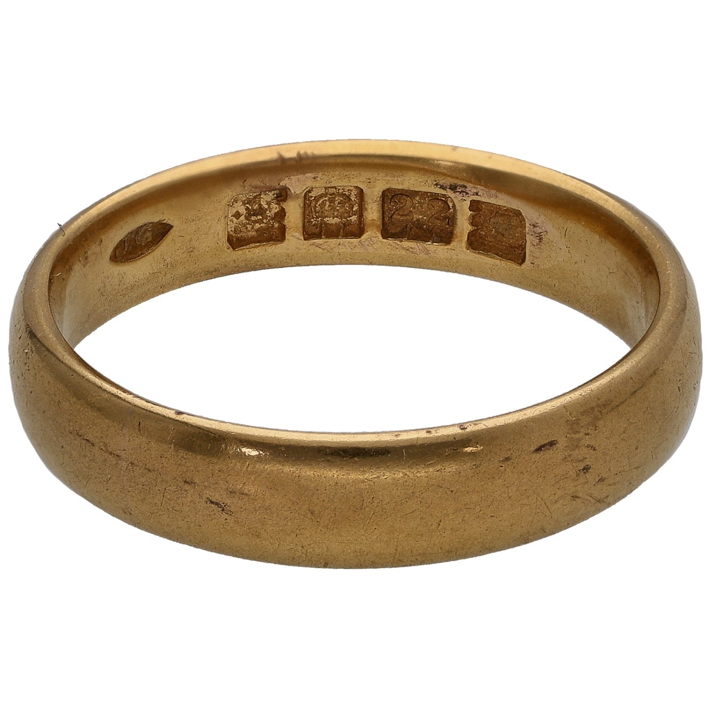 22ct Gold Plain Wedding Ring Size O