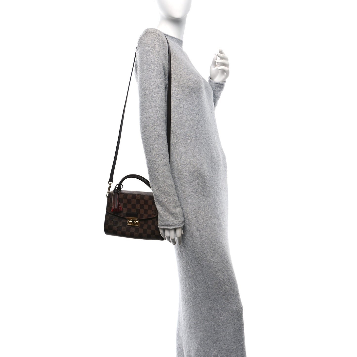 Louis Vuitton Croisette Damier Ebene Coated Canvas Bag - Brown