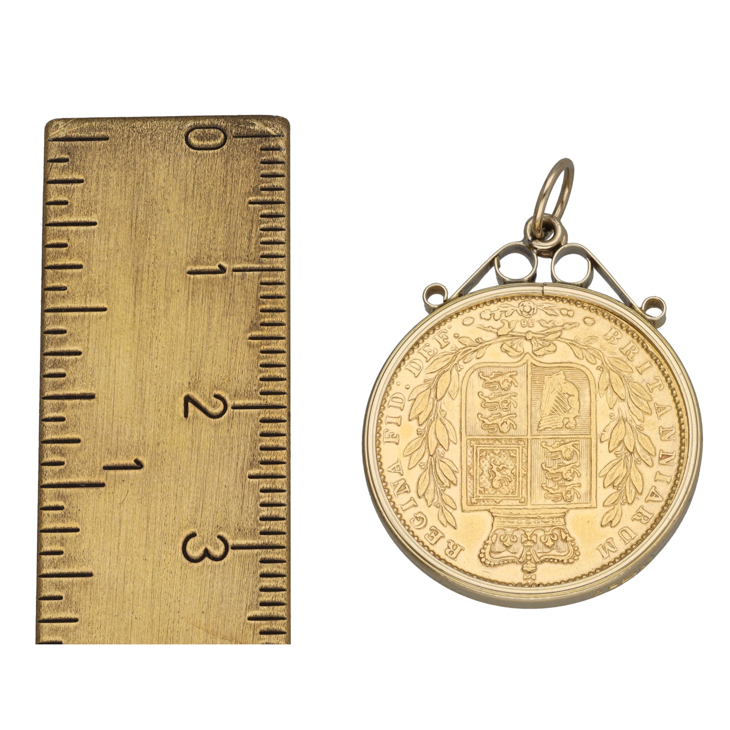 9ct Gold Full Sovereign Coin Pendant