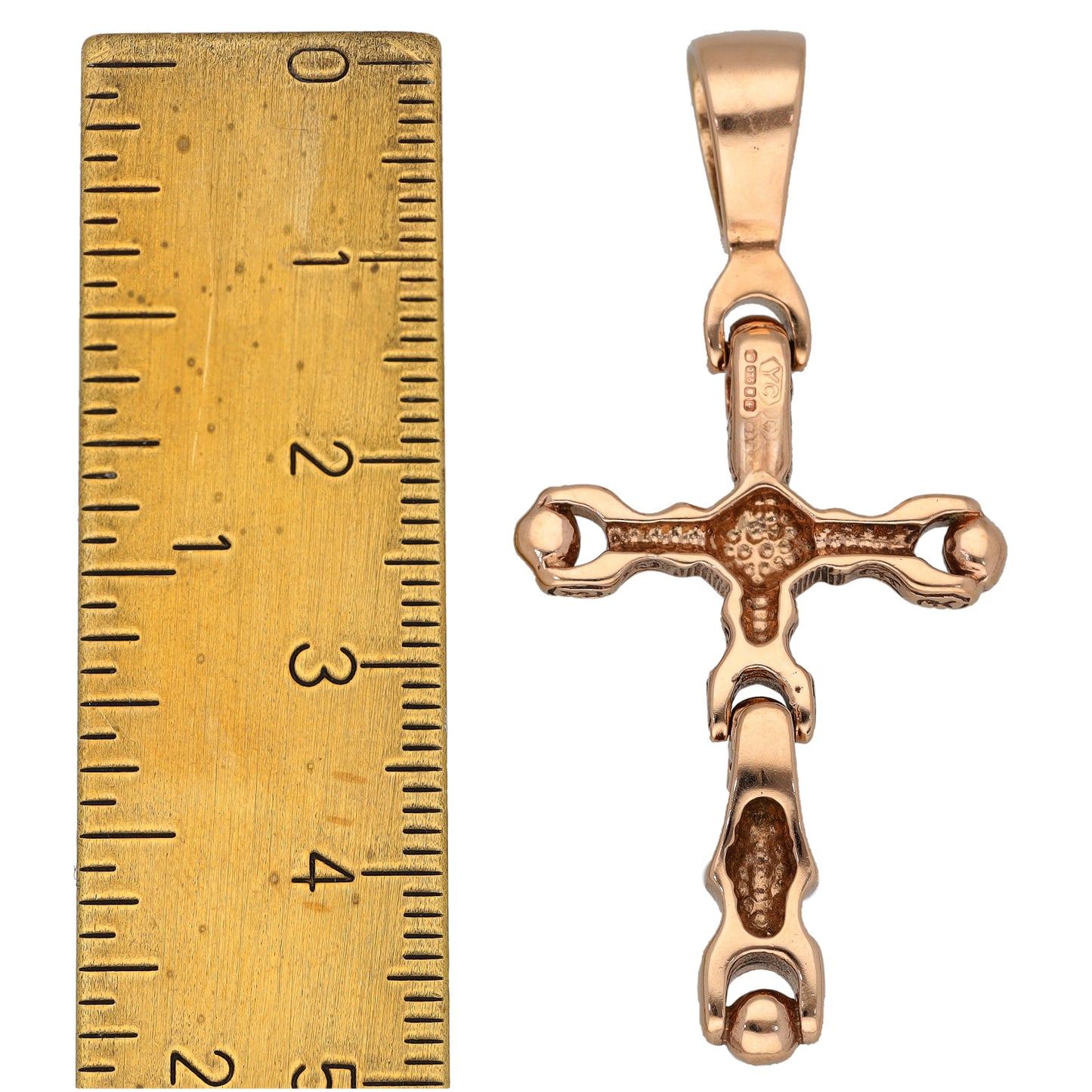 9ct Rose Gold Cross Pendant