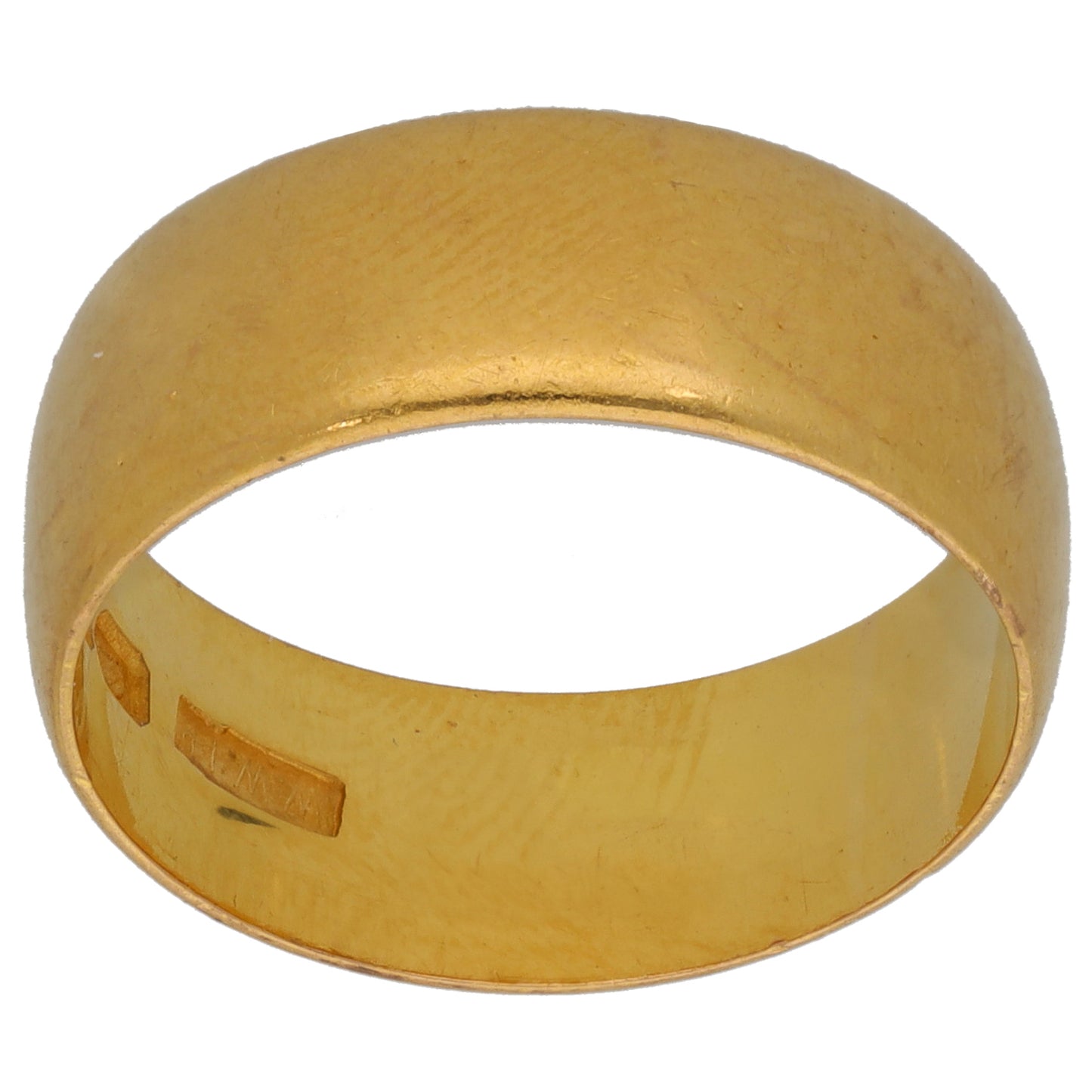22ct Gold Plain Wedding Ring Size Q