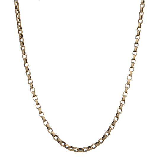 9ct Gold Belcher Chain 22"
