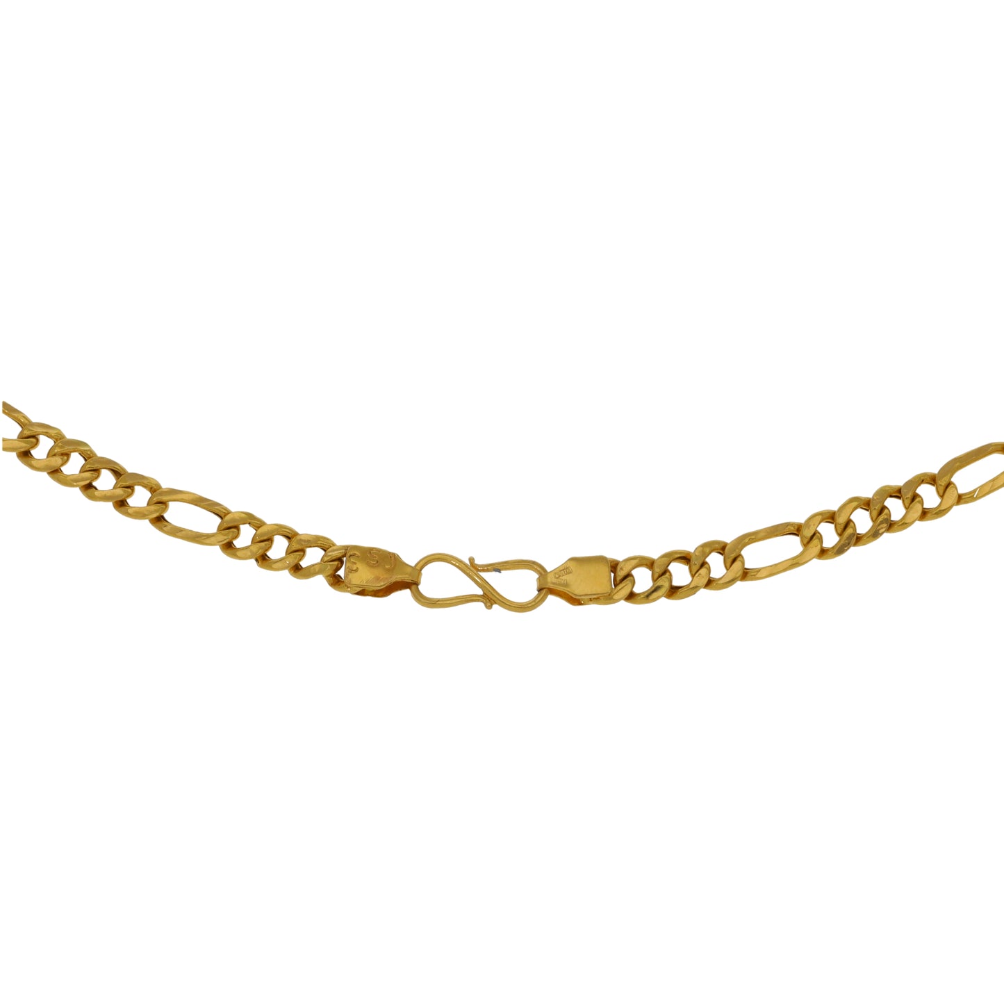 22ct Gold Figaro Chain 18"