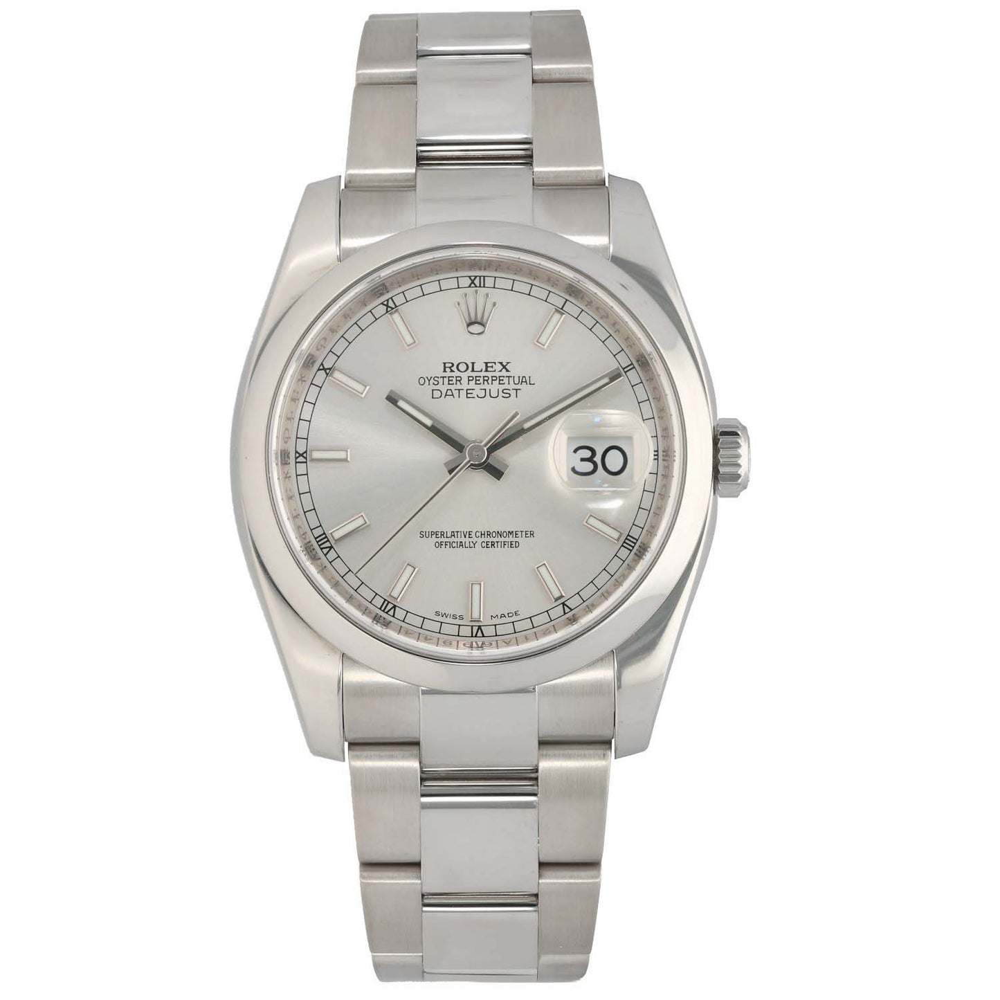 Rolex Datejust 116200 36mm Stainless Steel Watch