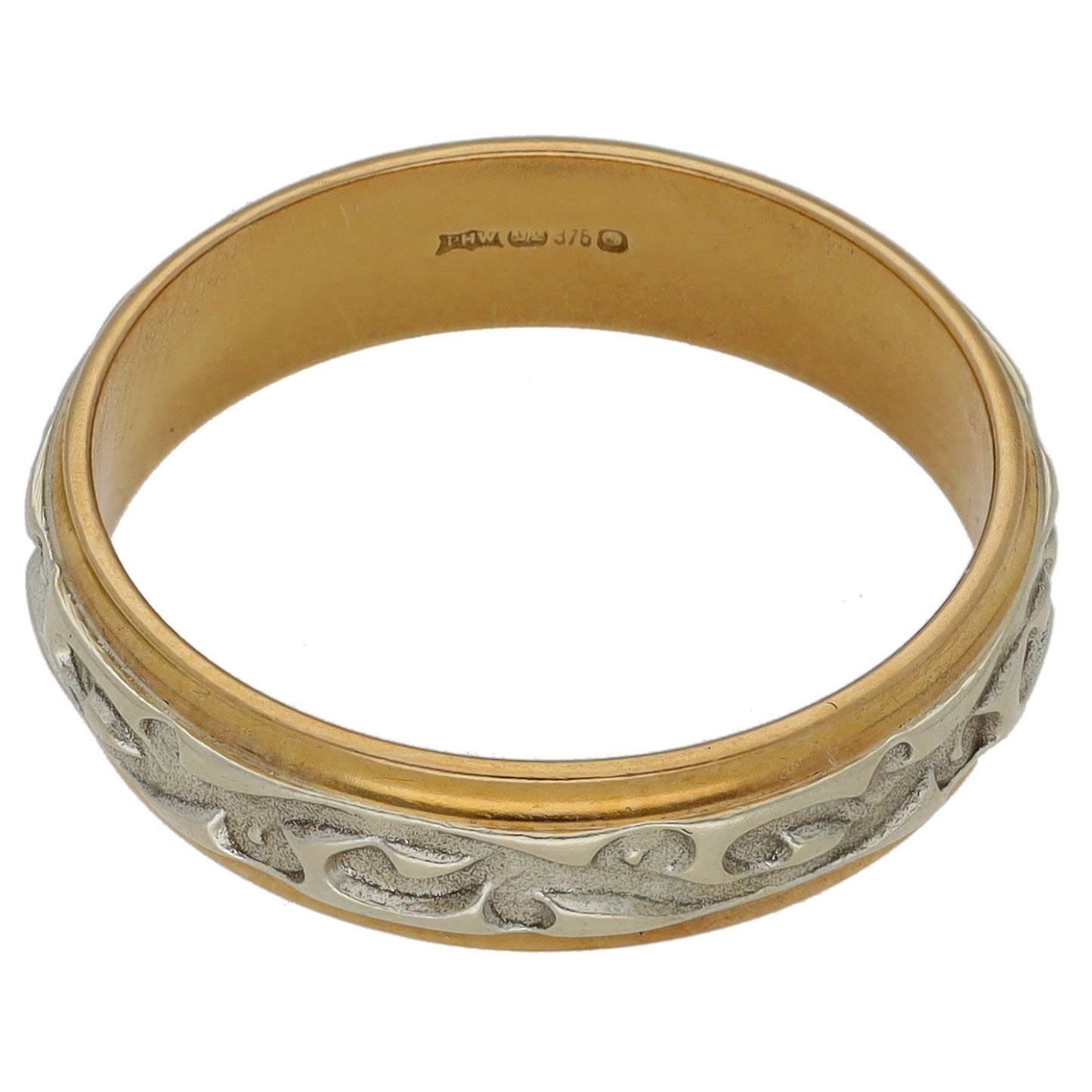 9ct Bi-Colour Gold Alternative Ring Size O