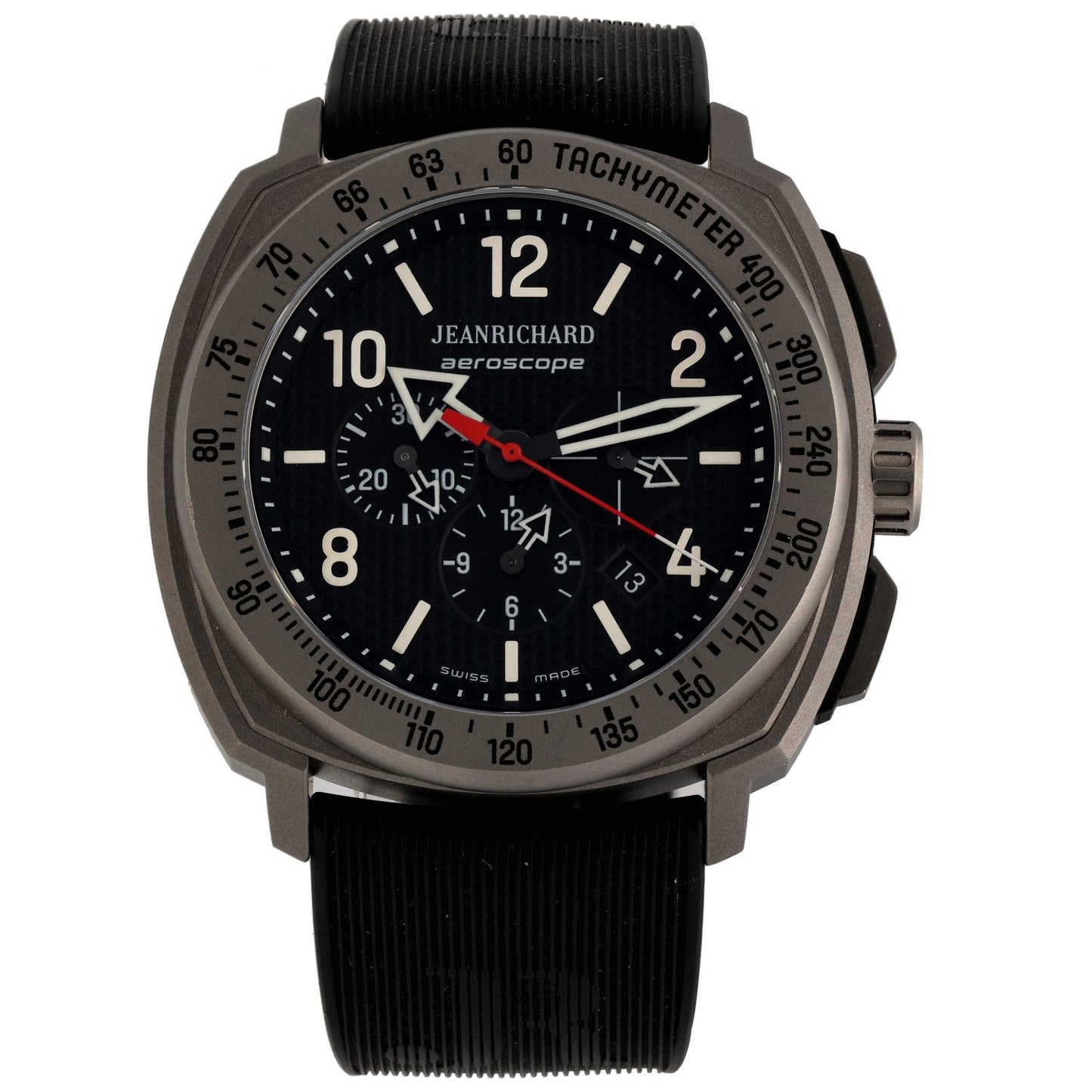JeanRichard Aeroscope Chronograph 60650 44mm Titanium Watch