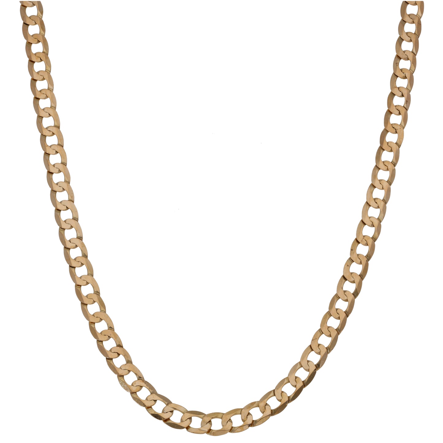 9ct Gold Curb Chain 18"