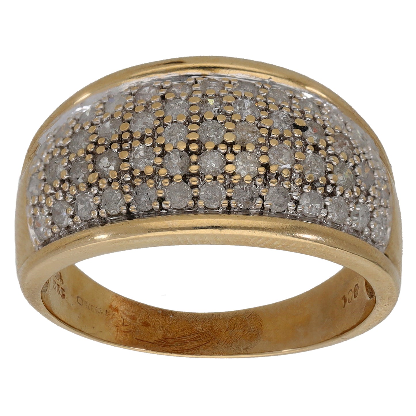 9ct Gold 1.00ct Diamond Alternative Ring Size S