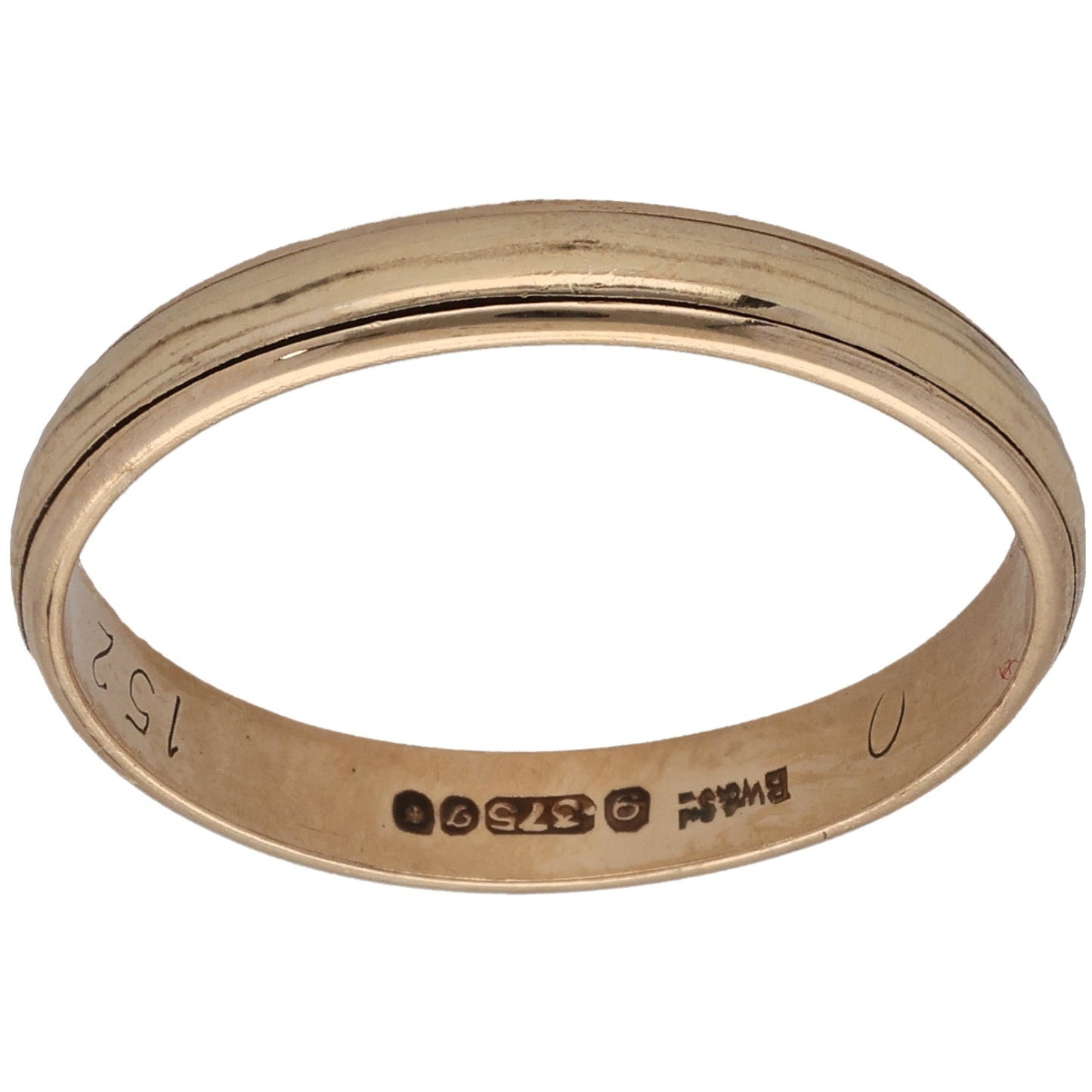 9ct Gold Plain Wedding Ring Size O