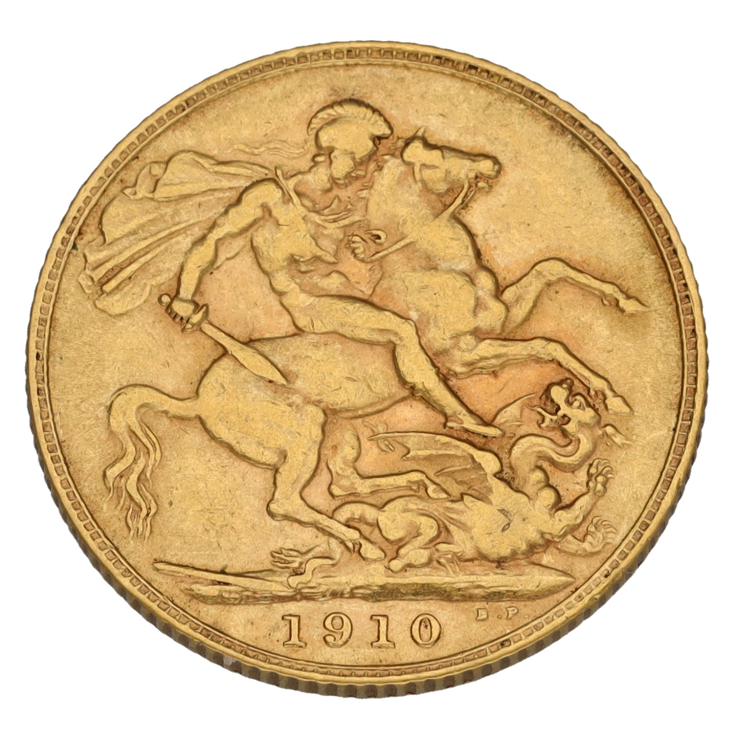 22ct Gold King Edward VII Full Sovereign Coin 1910