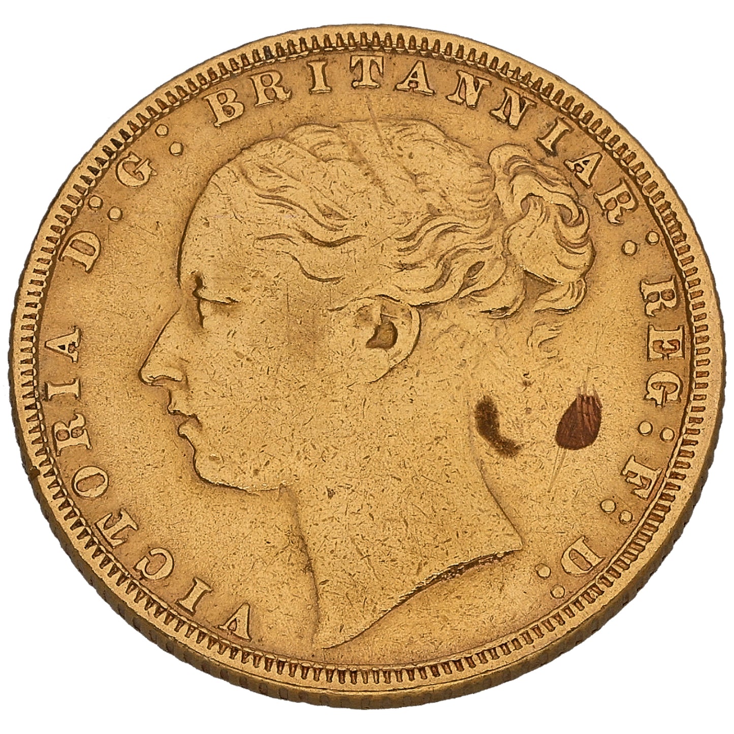 22ct Gold Queen Victoria Full Sovereign Coin 1872