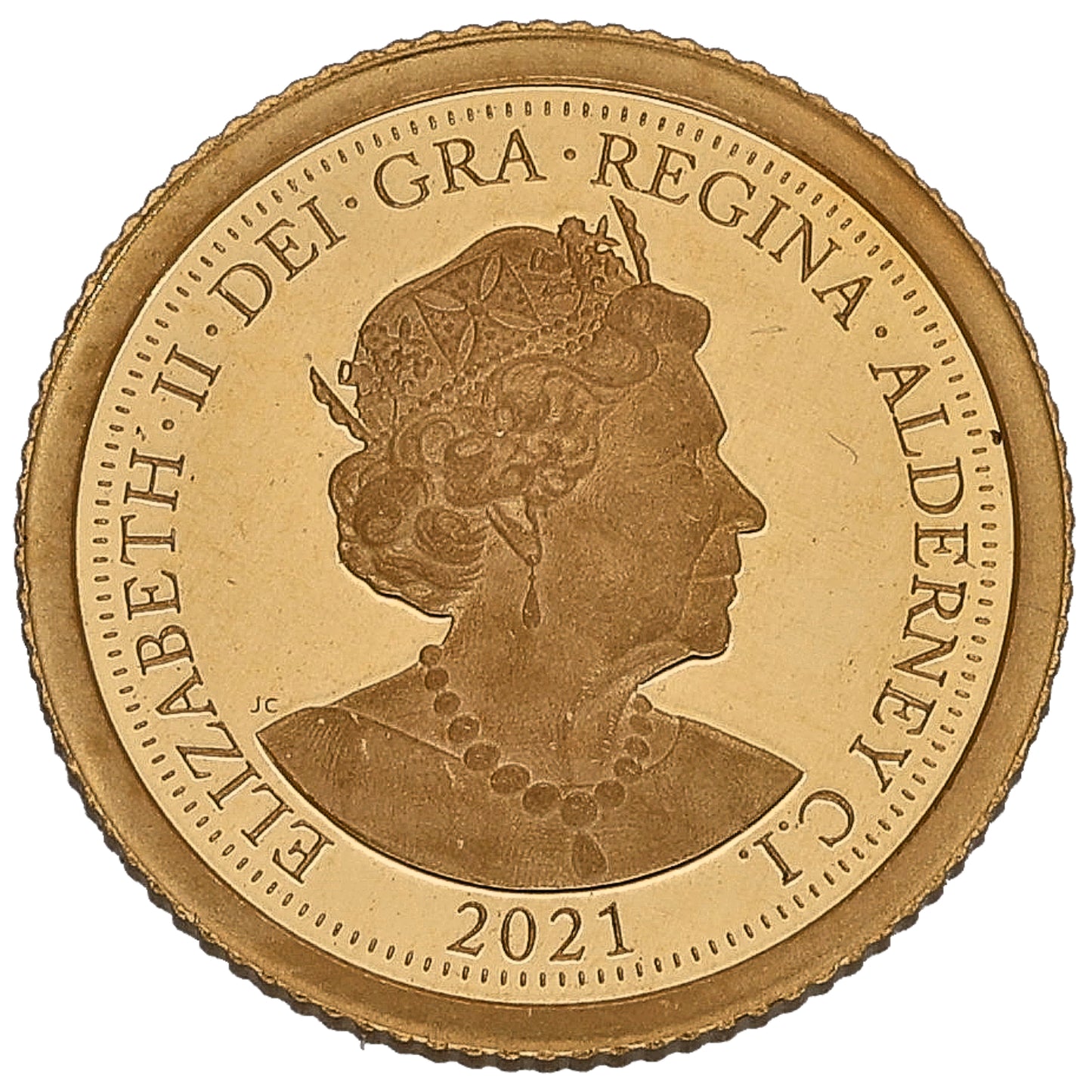22ct Gold George & Dragon Eighth Sovereign Coin 2021