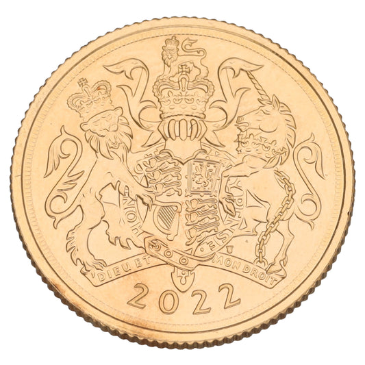 22ct Gold Queen Elizabeth II Full Sovereign Coin 2022