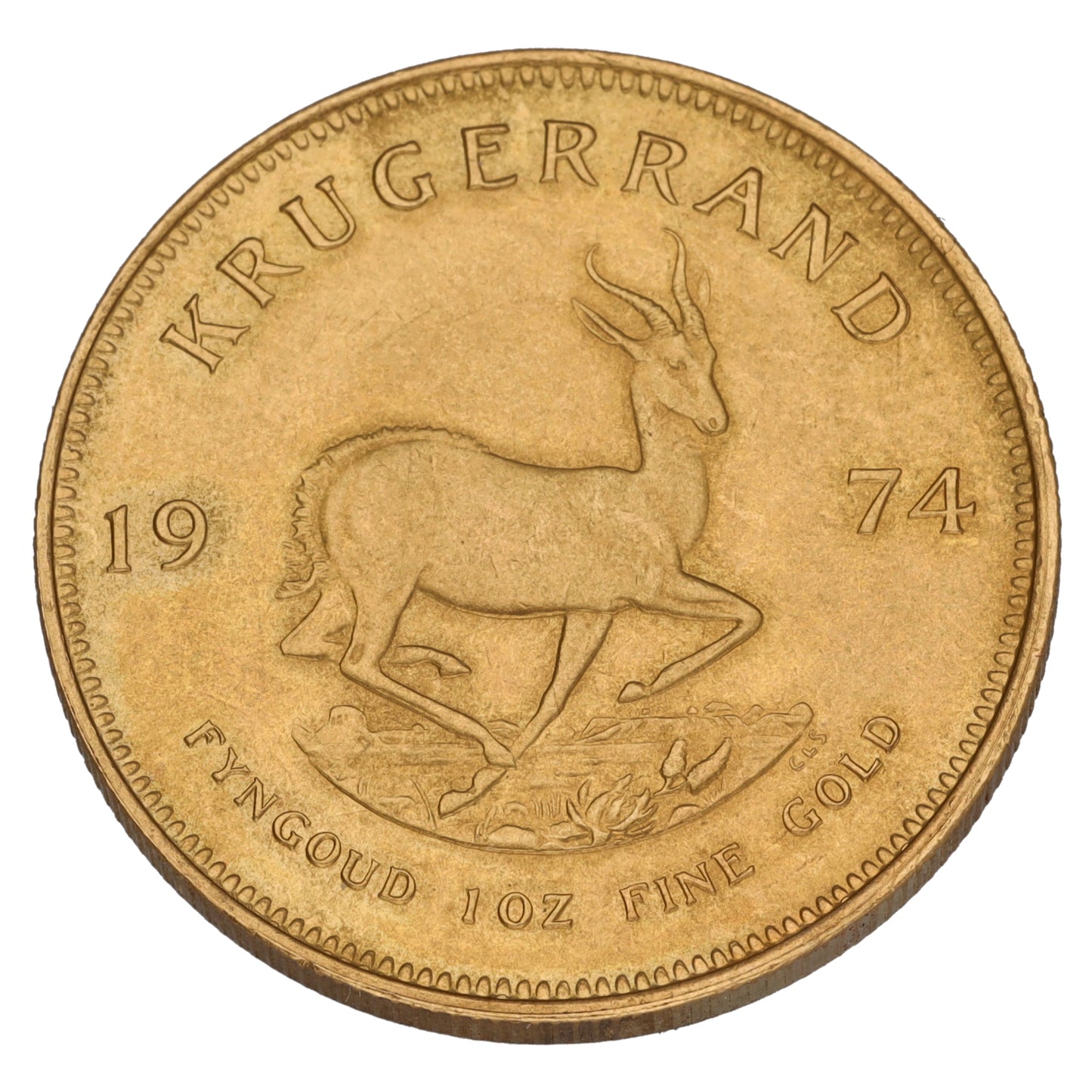22ct Gold 1 OZ Krugerrand Coin 1974
