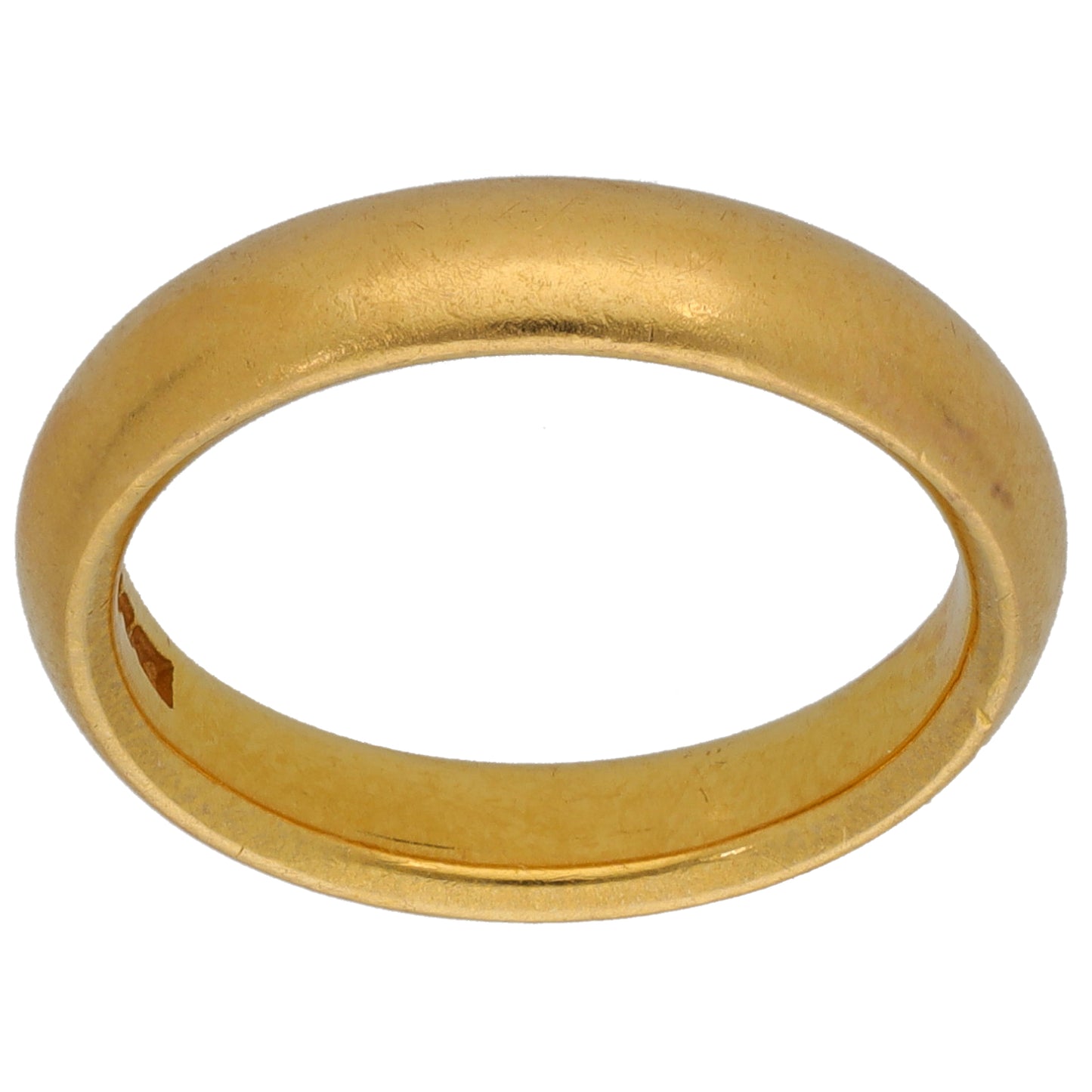 22ct Gold Plain Wedding Ring Size K