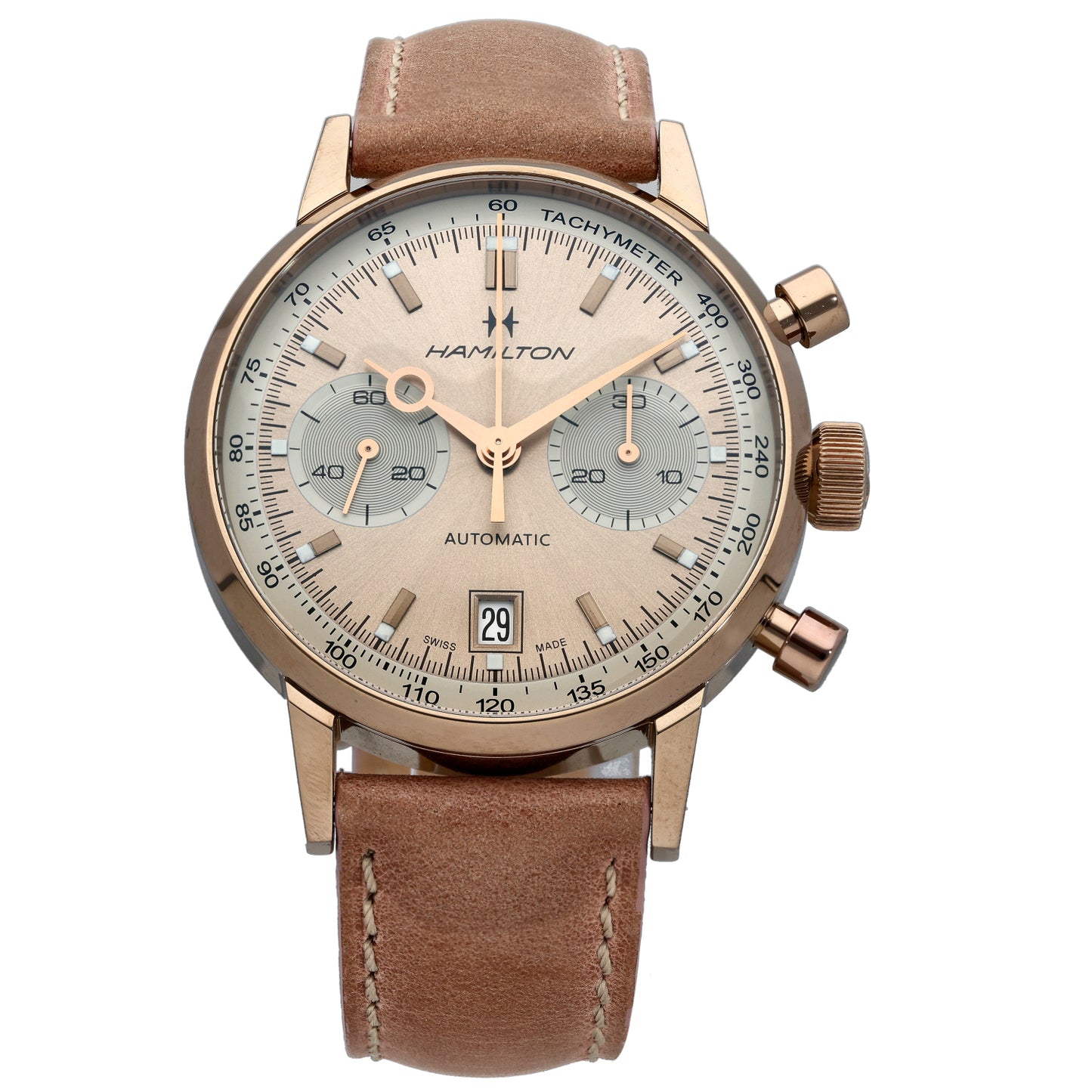 Hamilton American Classic H384260 40mm Gold Plated Watch