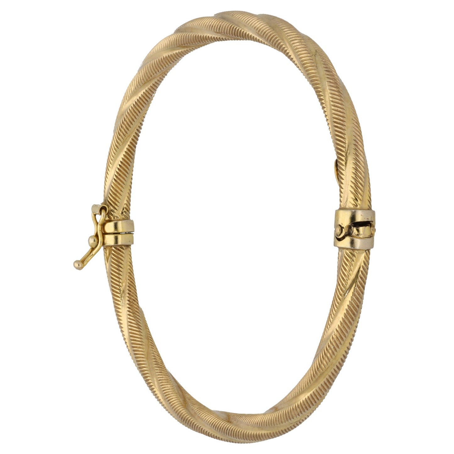 9ct Gold Hinged/Clasp Bangle
