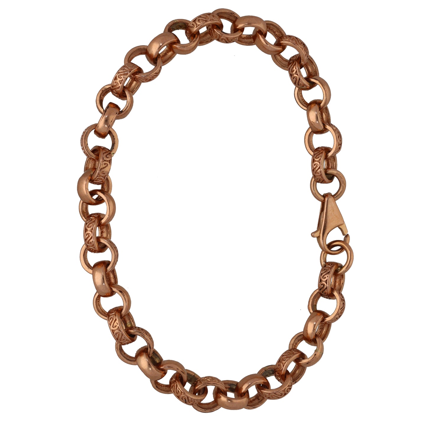 9ct Rose Gold Belcher Bracelet