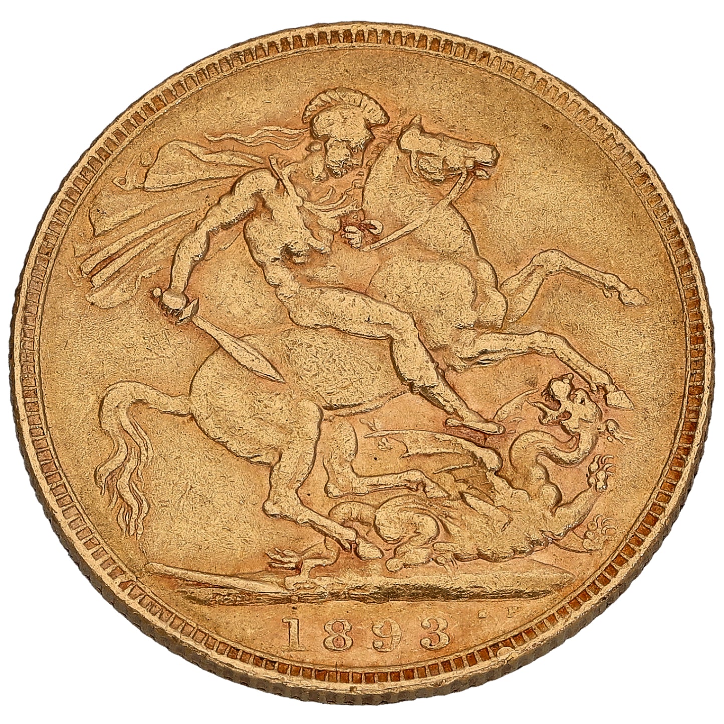 22ct Gold Queen Victoria Full Sovereign Coin 1893