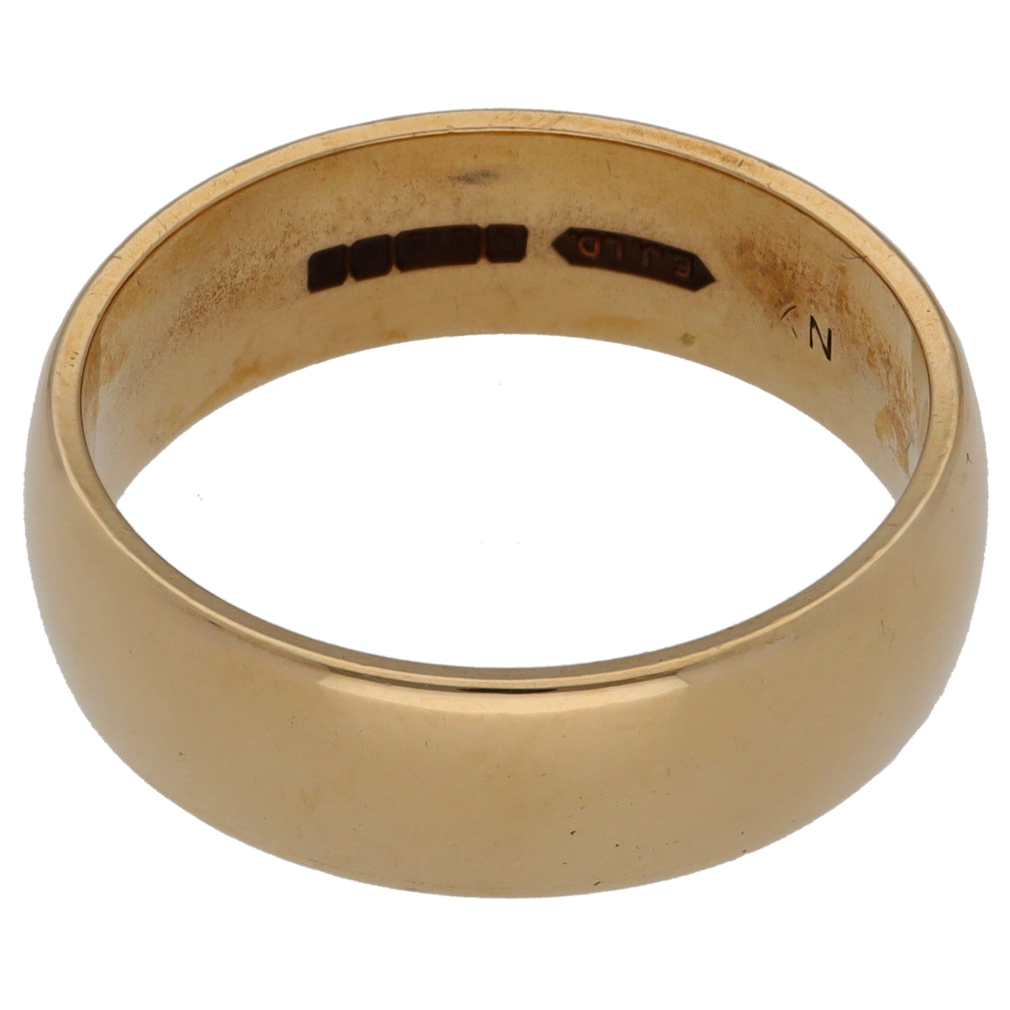 9ct Gold Plain Wedding Ring Size V
