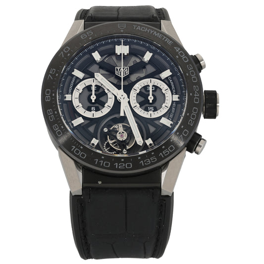 Tag Heuer Carrera Tourbillon CAR5A8Y 45mm Titanium & Ceramic Watch