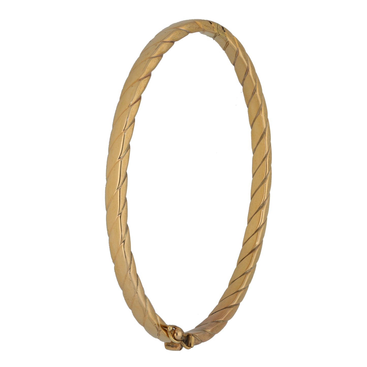 9ct Gold Hinged/Clasp Bangle