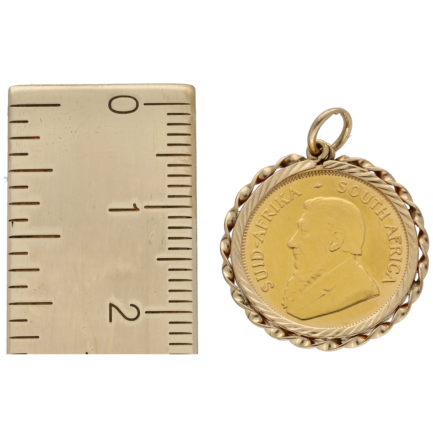 9ct Gold 1/10 OZ Krugerrand Coin Pendant