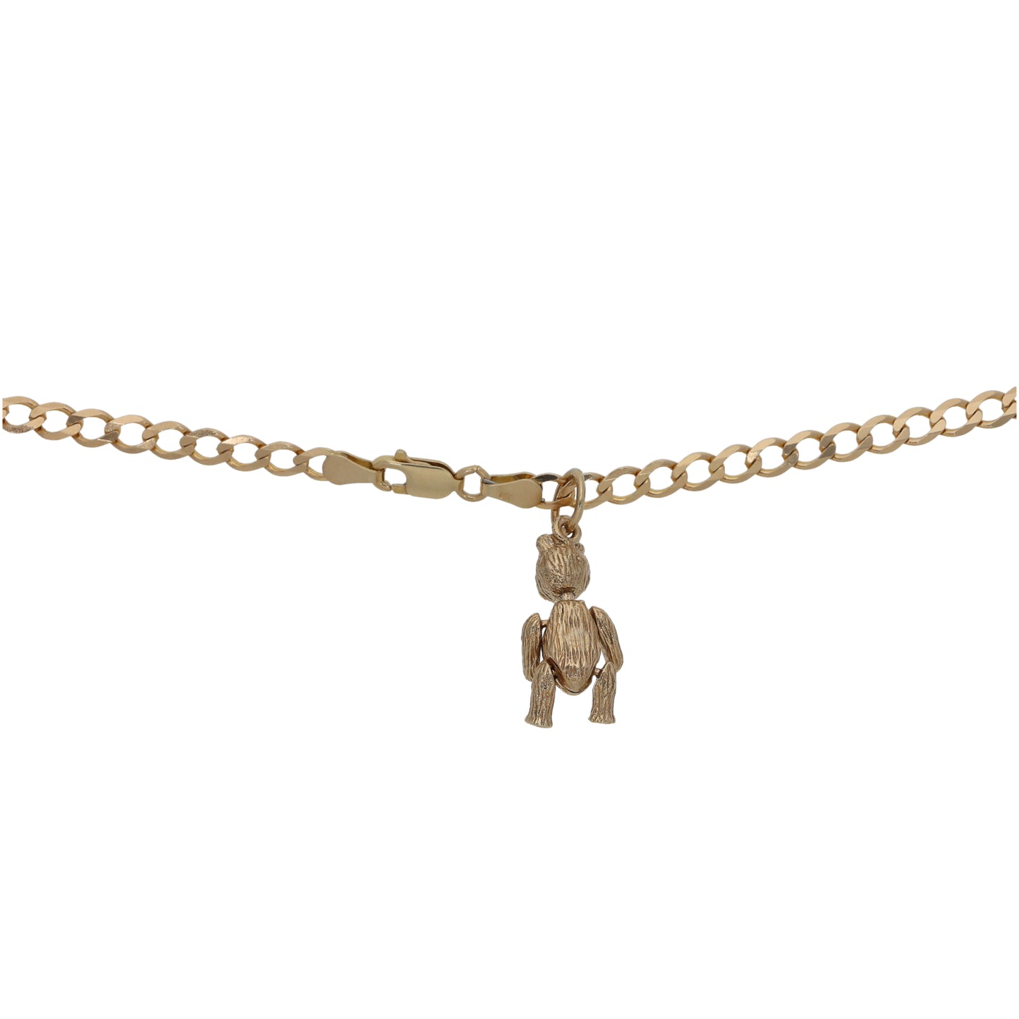 9ct Gold Teddy Bear Pendant With Chain