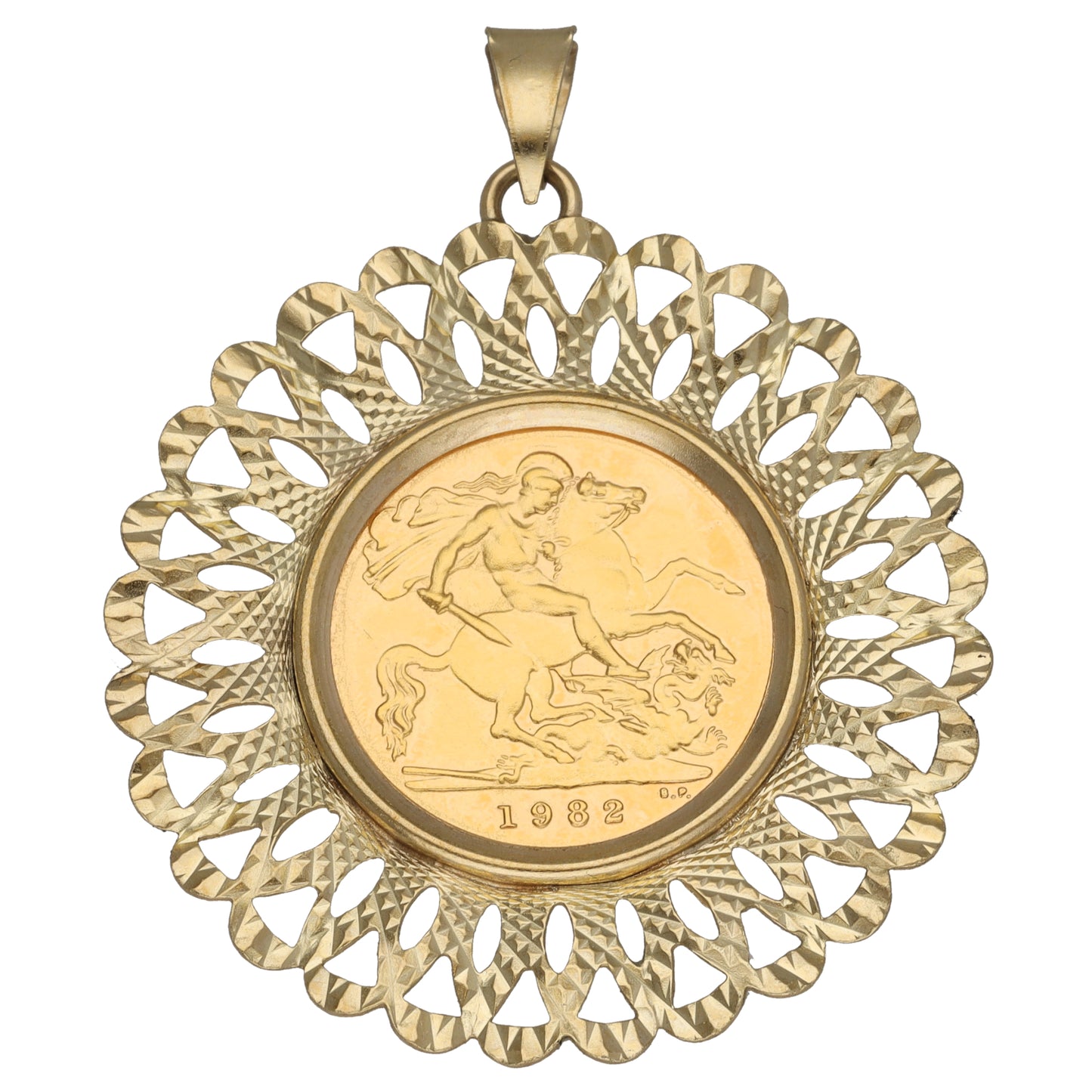 9ct Gold Coin Pendant