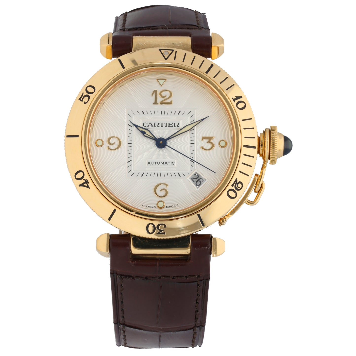 Cartier Pasha 2392 38mm Gold Watch