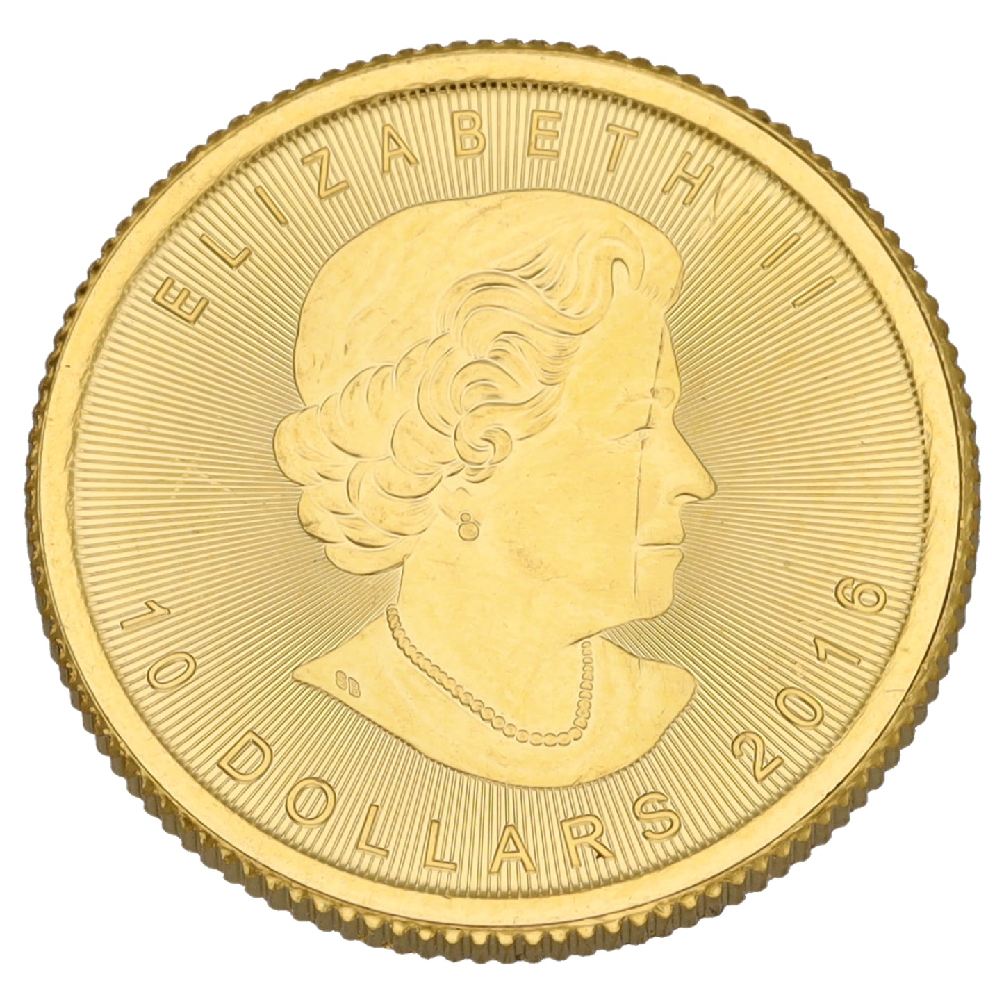 24ct Gold Canada Maple 1/4 OZ Coin 2016