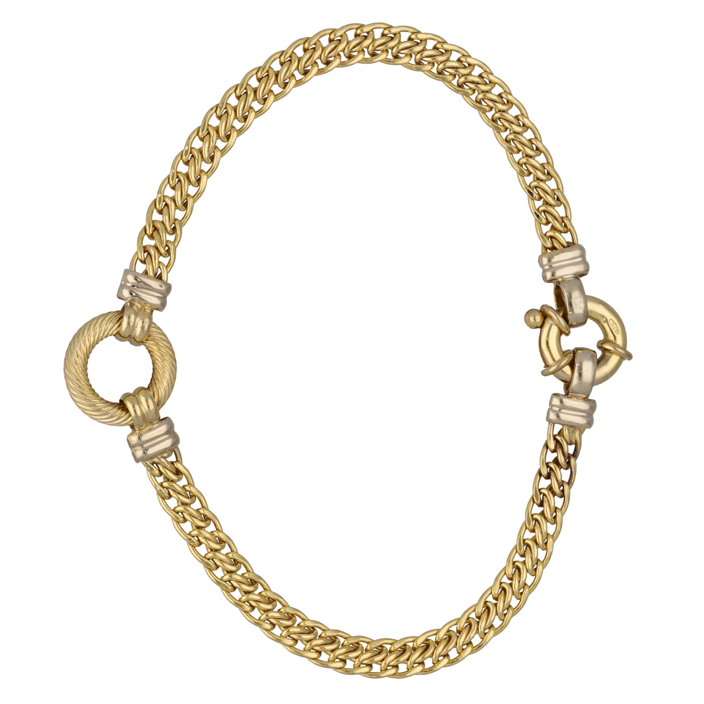 9ct Bi-Colour Gold Alternative Bracelet